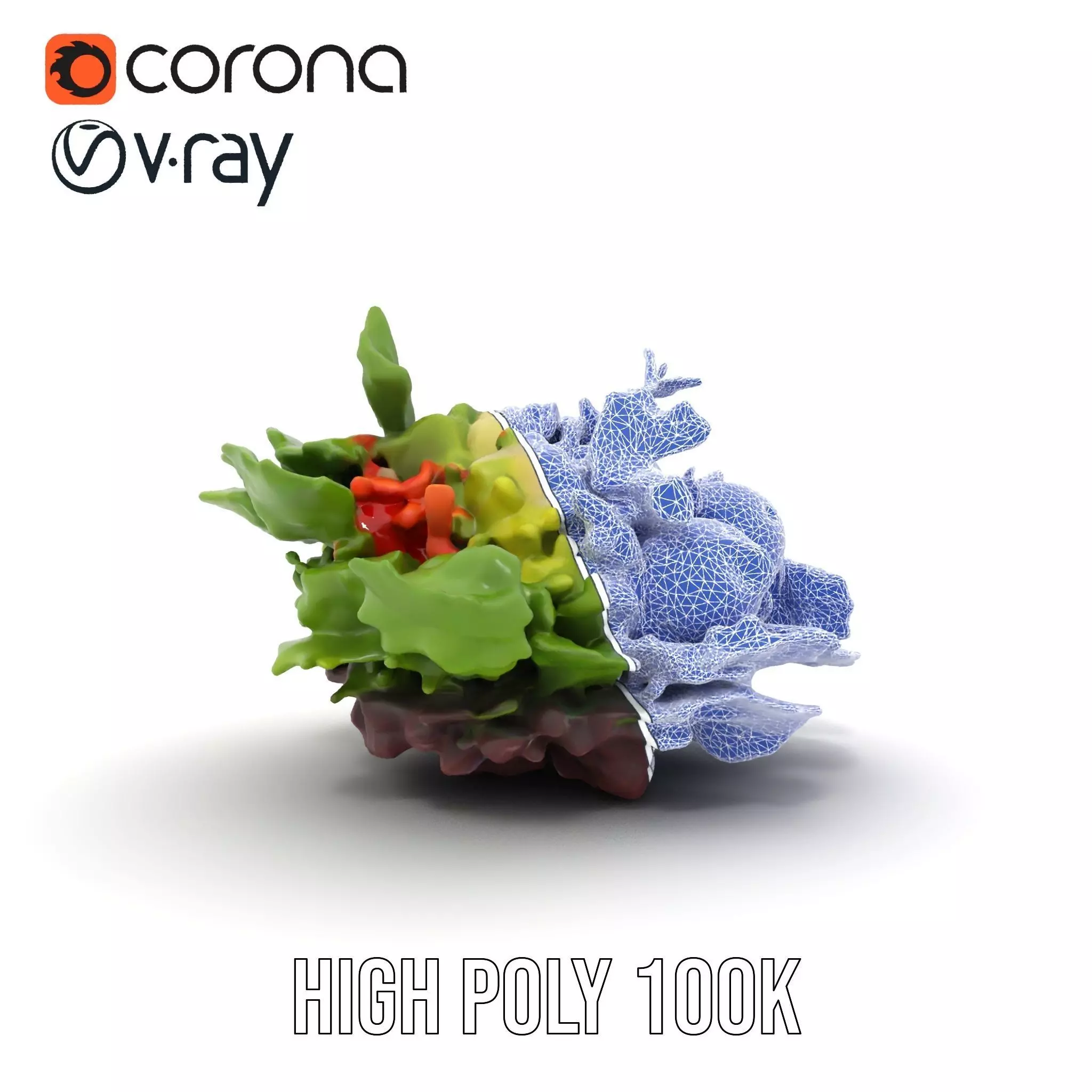 Fresh Garden Salad model pack Low-poly 3D model_34