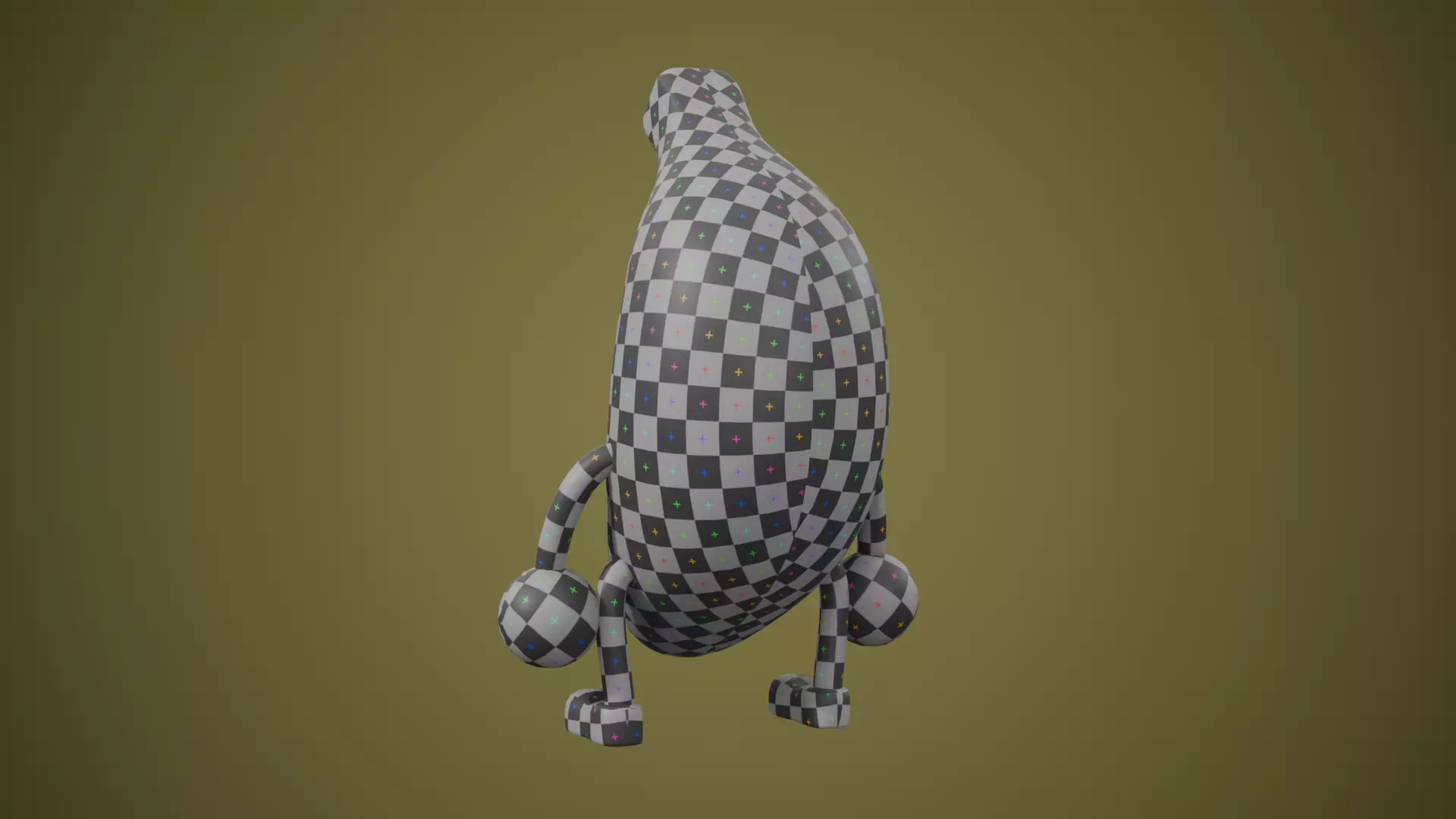 Wood Banana Buddies Low-poly 3D model_14