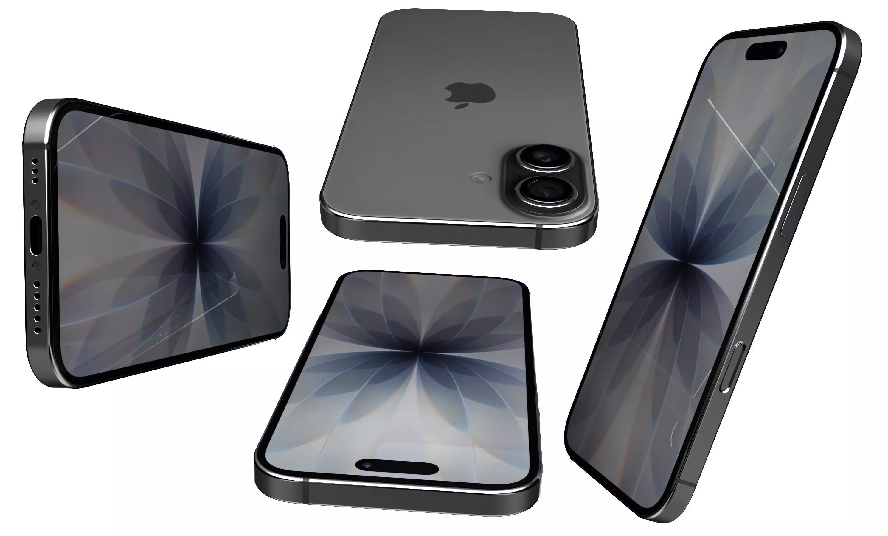 Apple iPhone 17 Gray 3D model_5