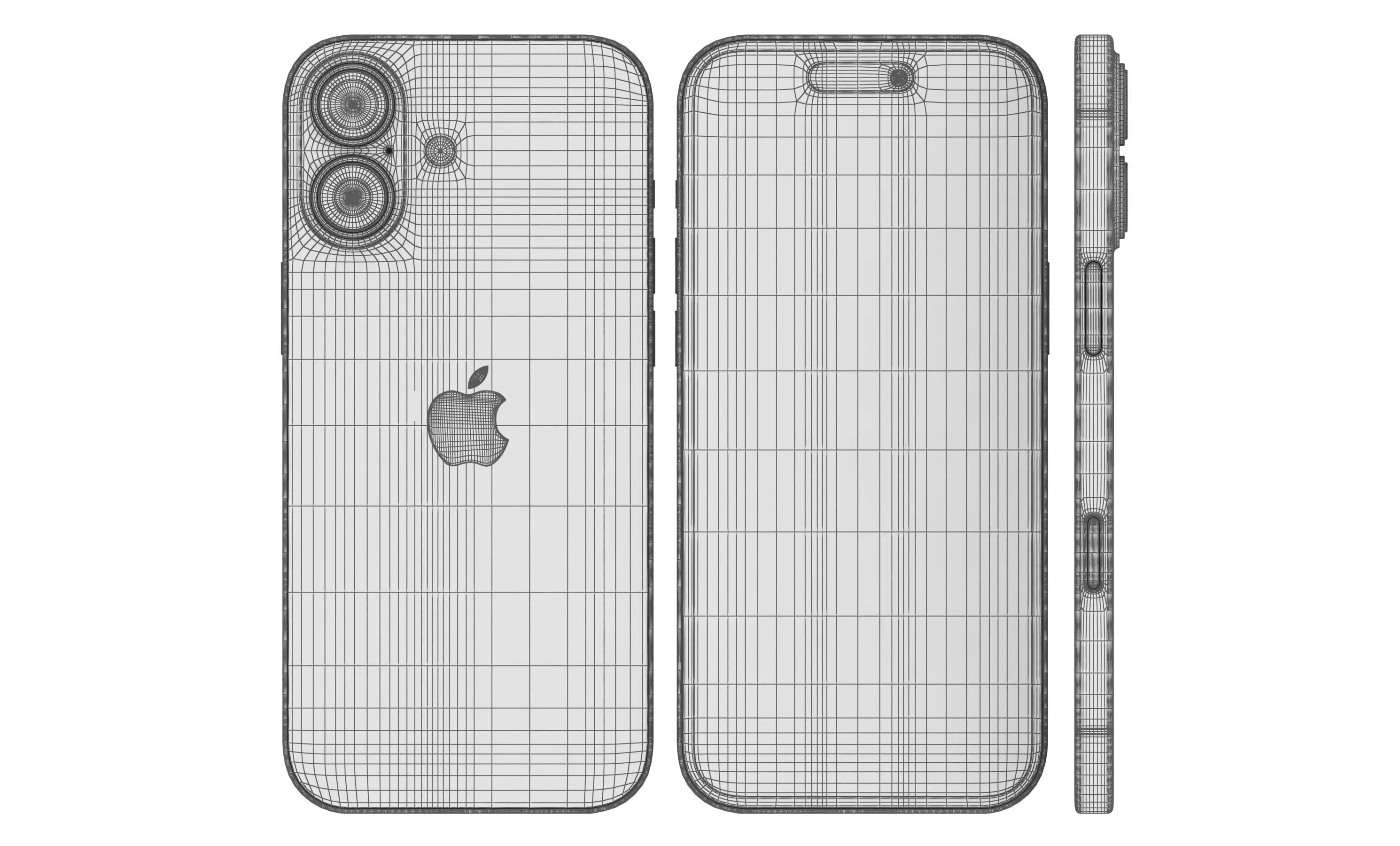 Apple iPhone 17 Gray 3D model_16