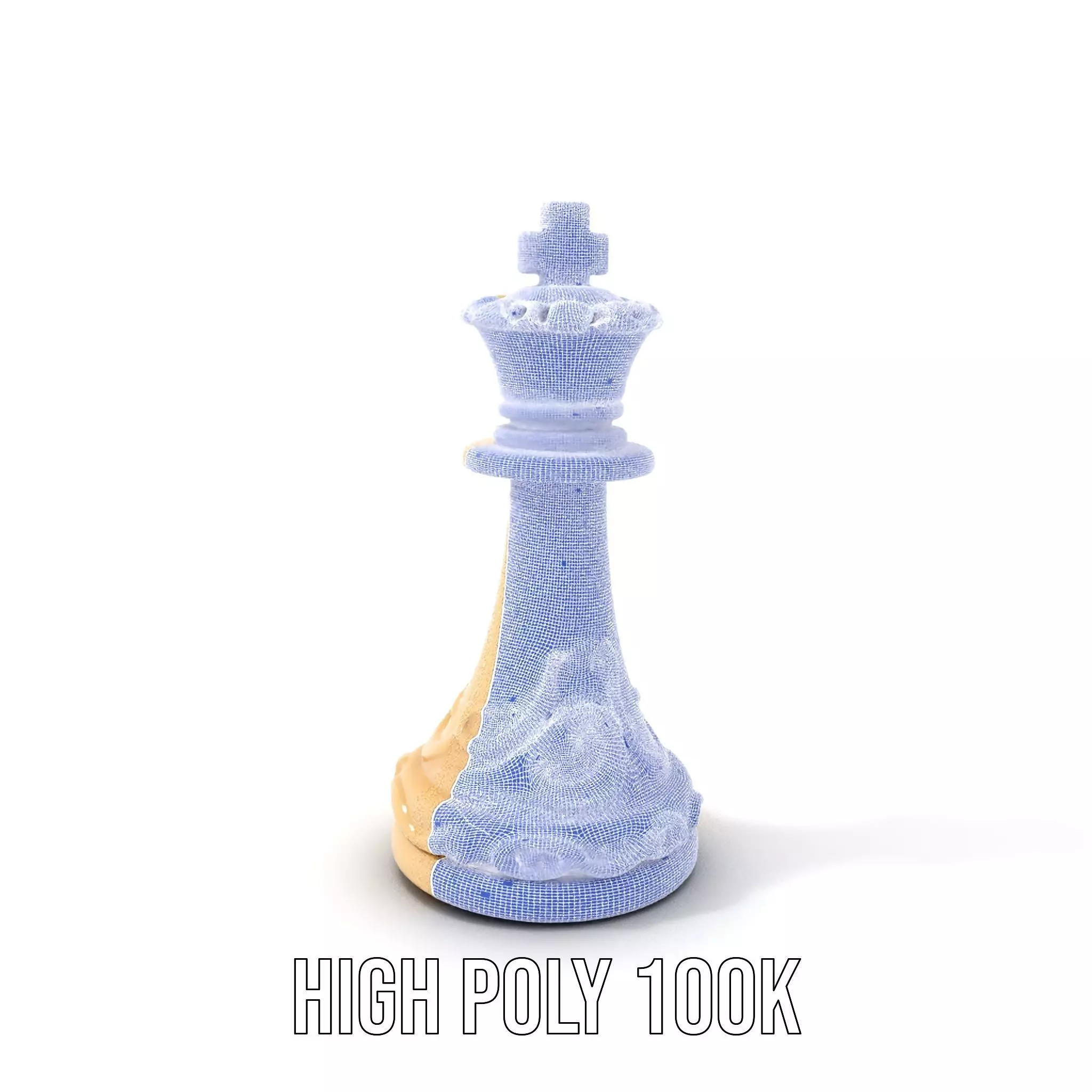 Ivory Chess King model pack Low-poly 3D model_4