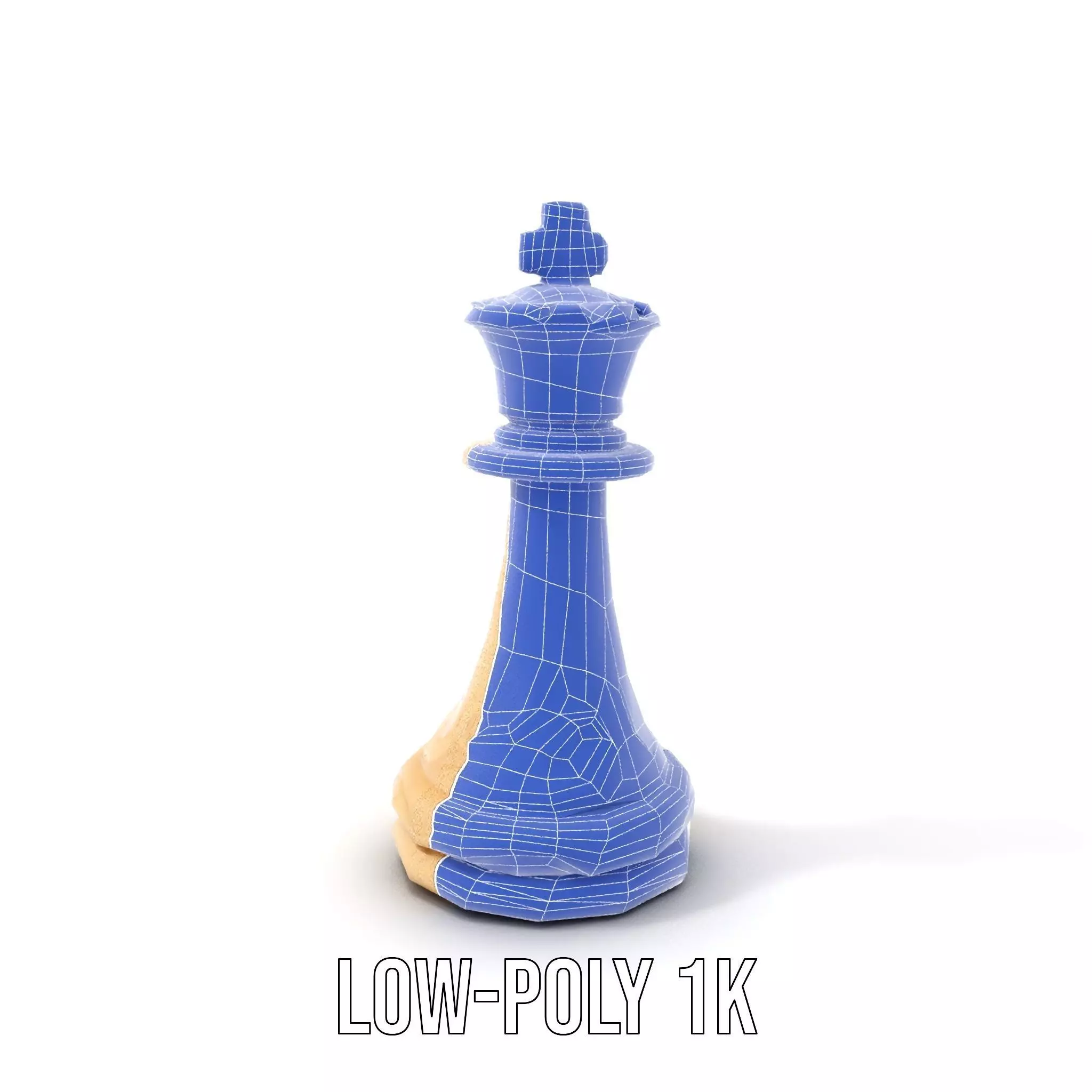 Ivory Chess King model pack Low-poly 3D model_25