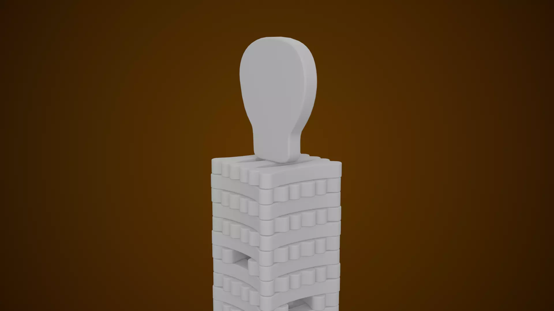 Stack the Bones Jenga Game Low-poly 3D model_18