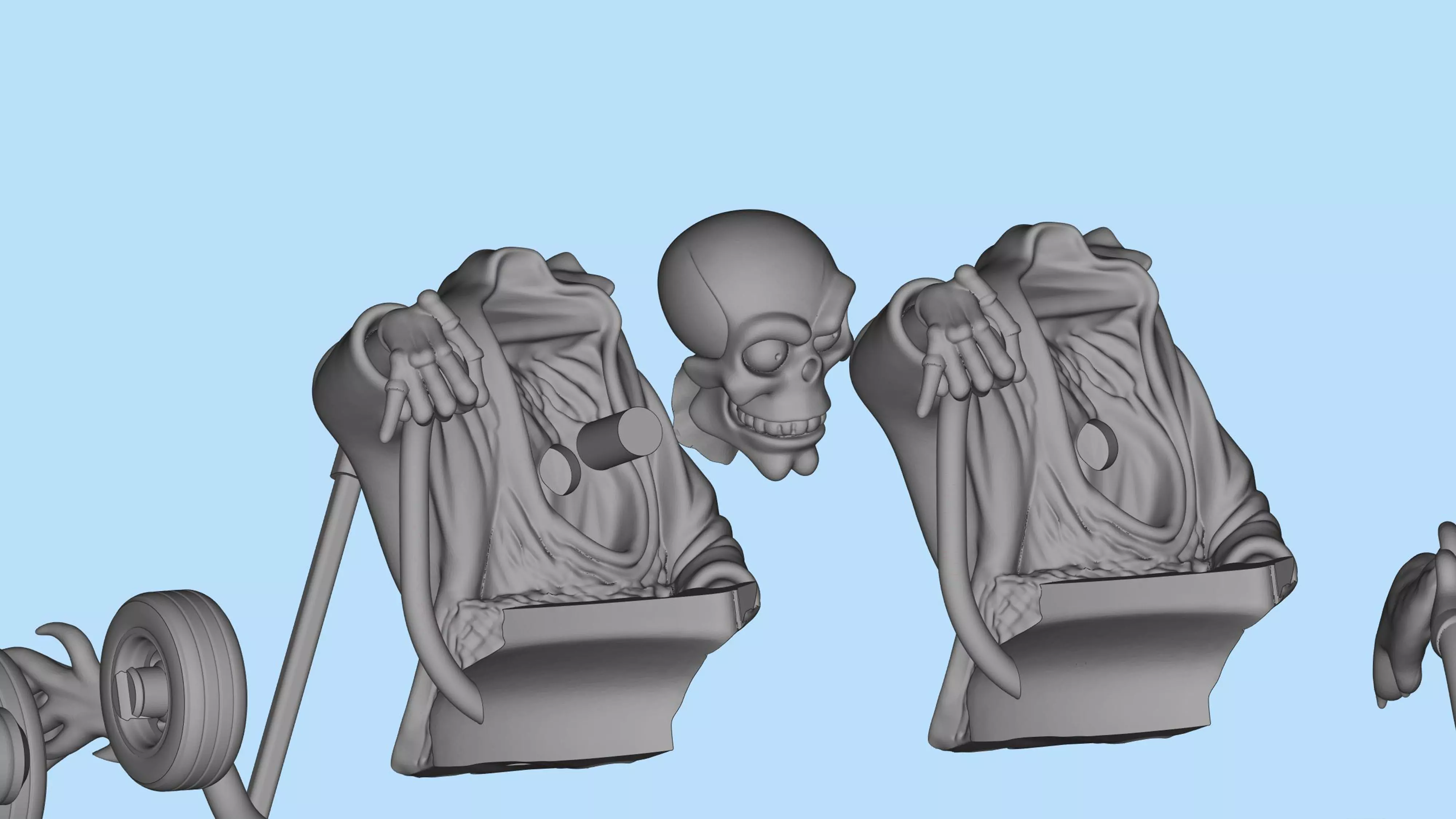 Grim Reaper Hot Rod STL Car Model 3D print model_14