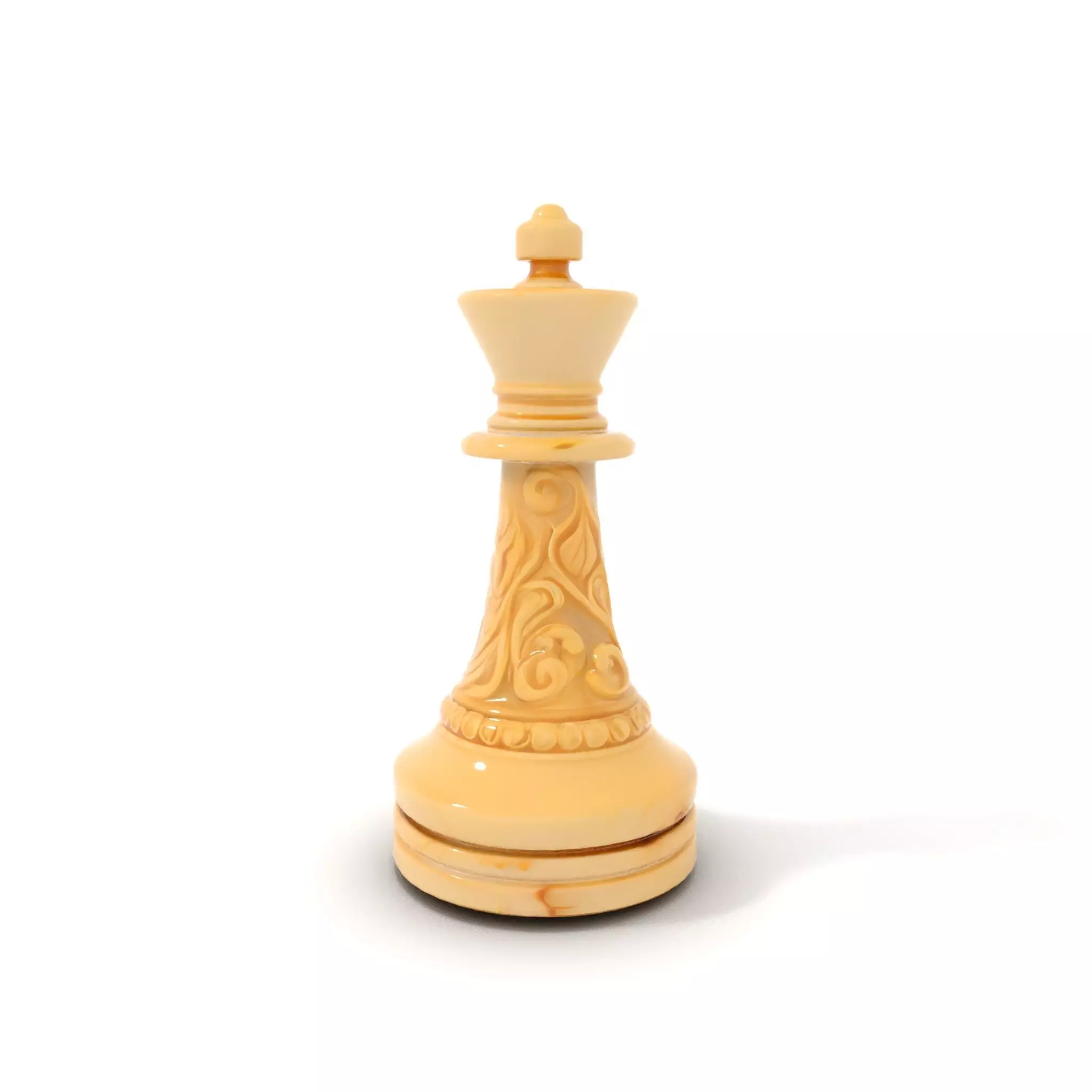 Ornate Ivory Chess King model pack Low-poly 3D model_6