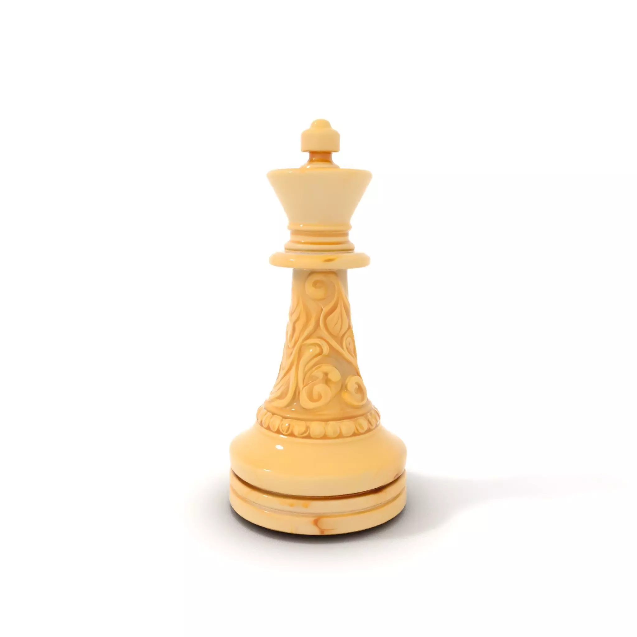 Ornate Ivory Chess King model pack Low-poly 3D model_0