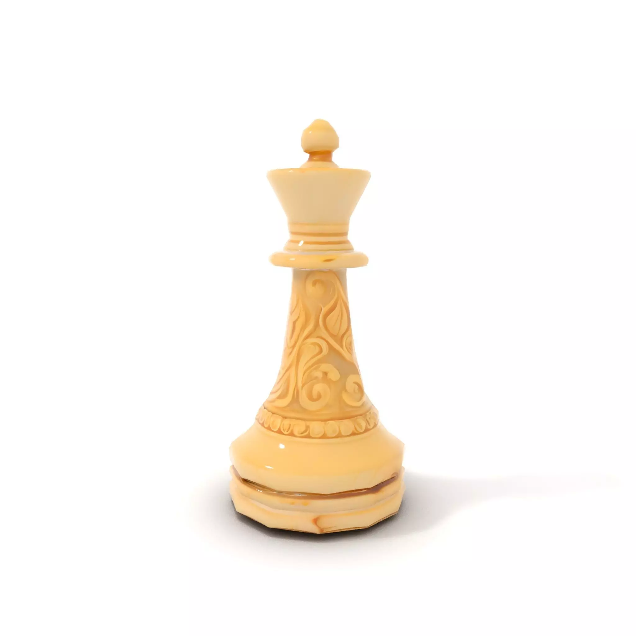Ornate Ivory Chess King model pack Low-poly 3D model_7