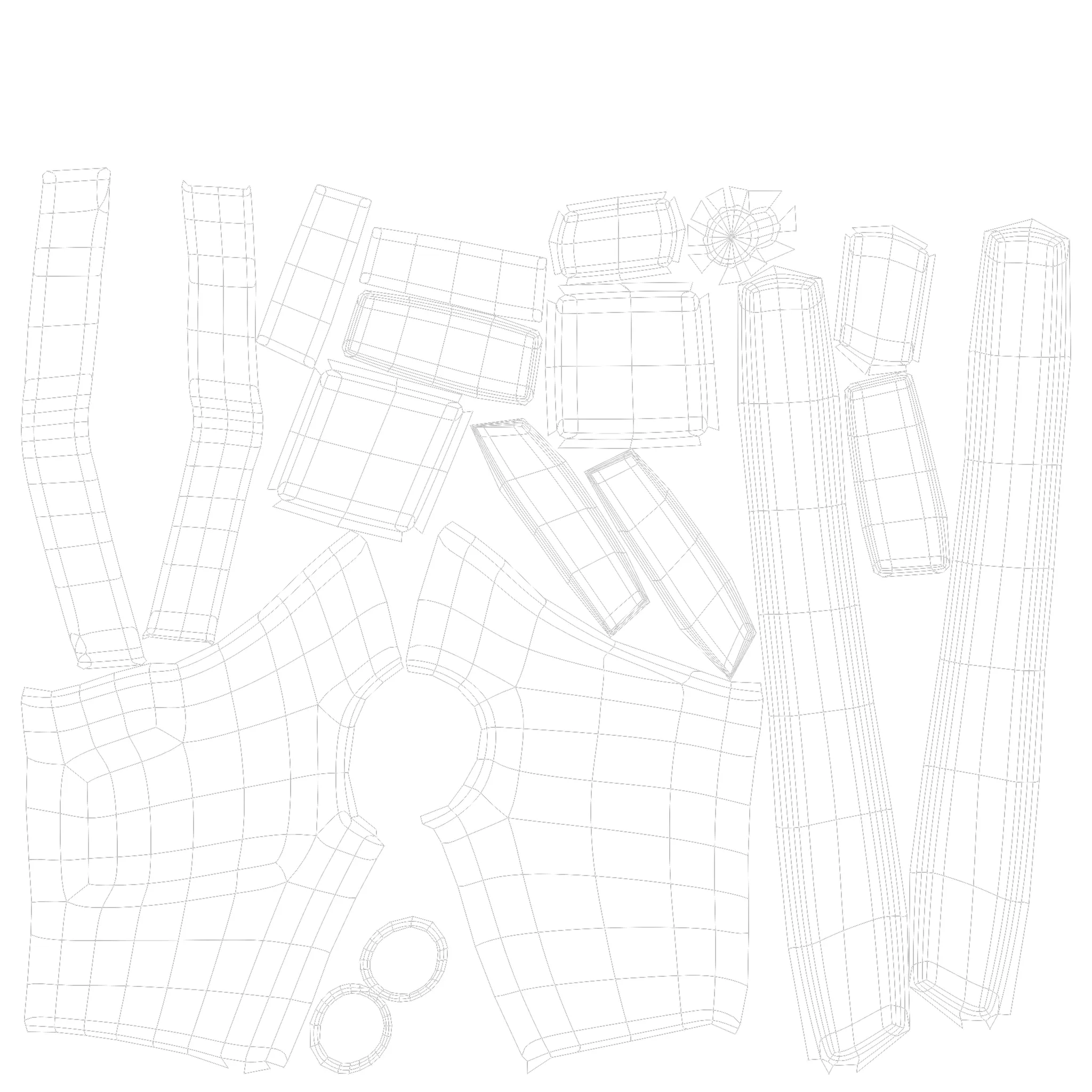 Stylized Security Guard Character Rigged 3D Model 3D model_11