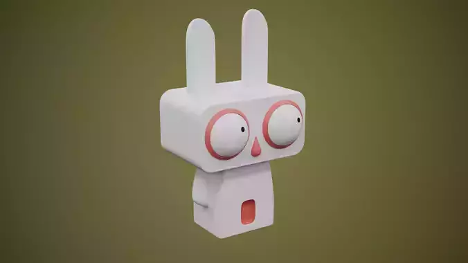 Minimal Bunny Modern Art Sculpture