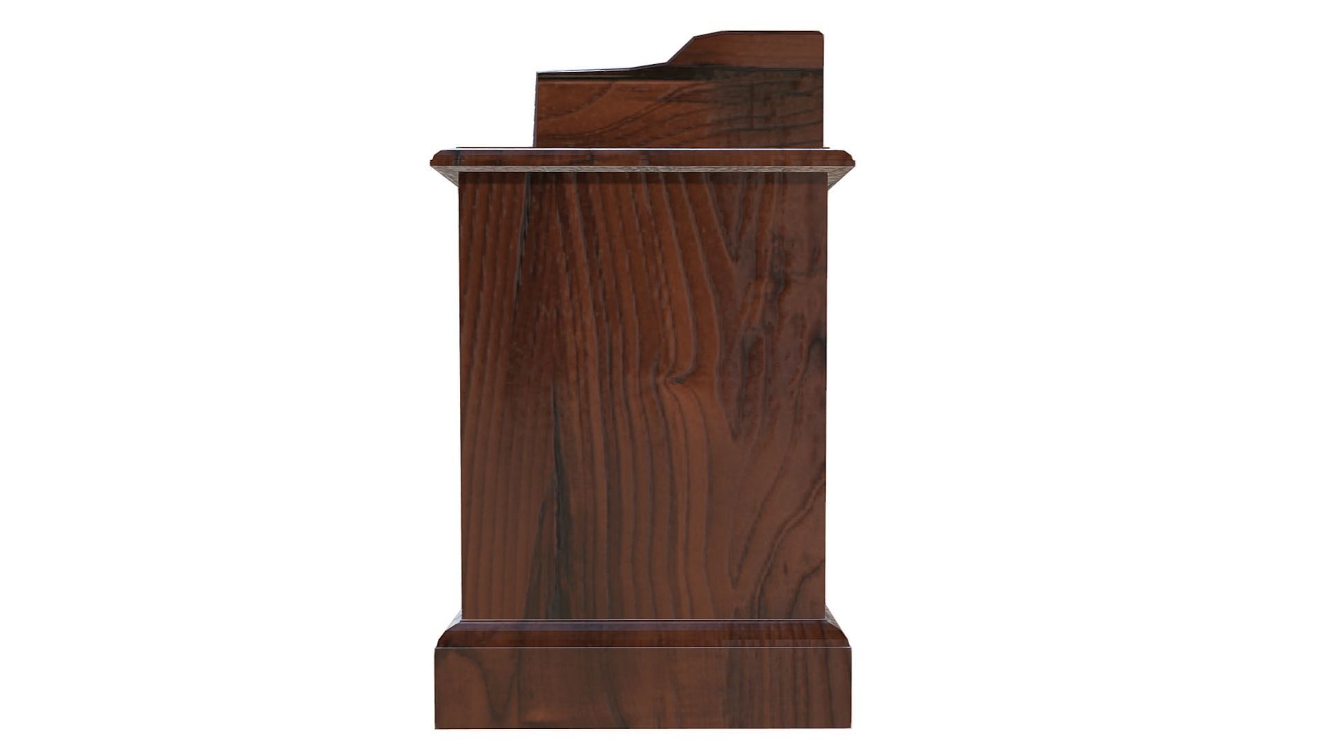 Wood Floor Cabinet Low-poly 3D model_11