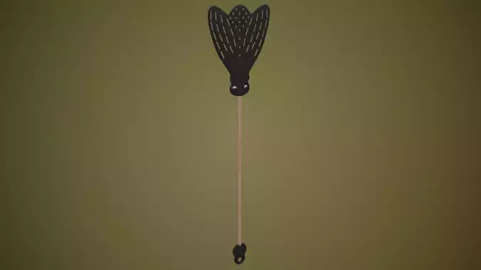 Leather Fly Swatter Low-poly 3D model
