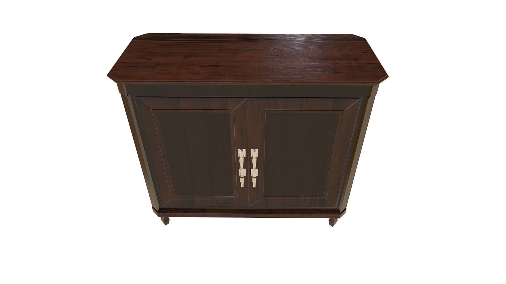 Floor Cupboard Low-poly 3D model_1