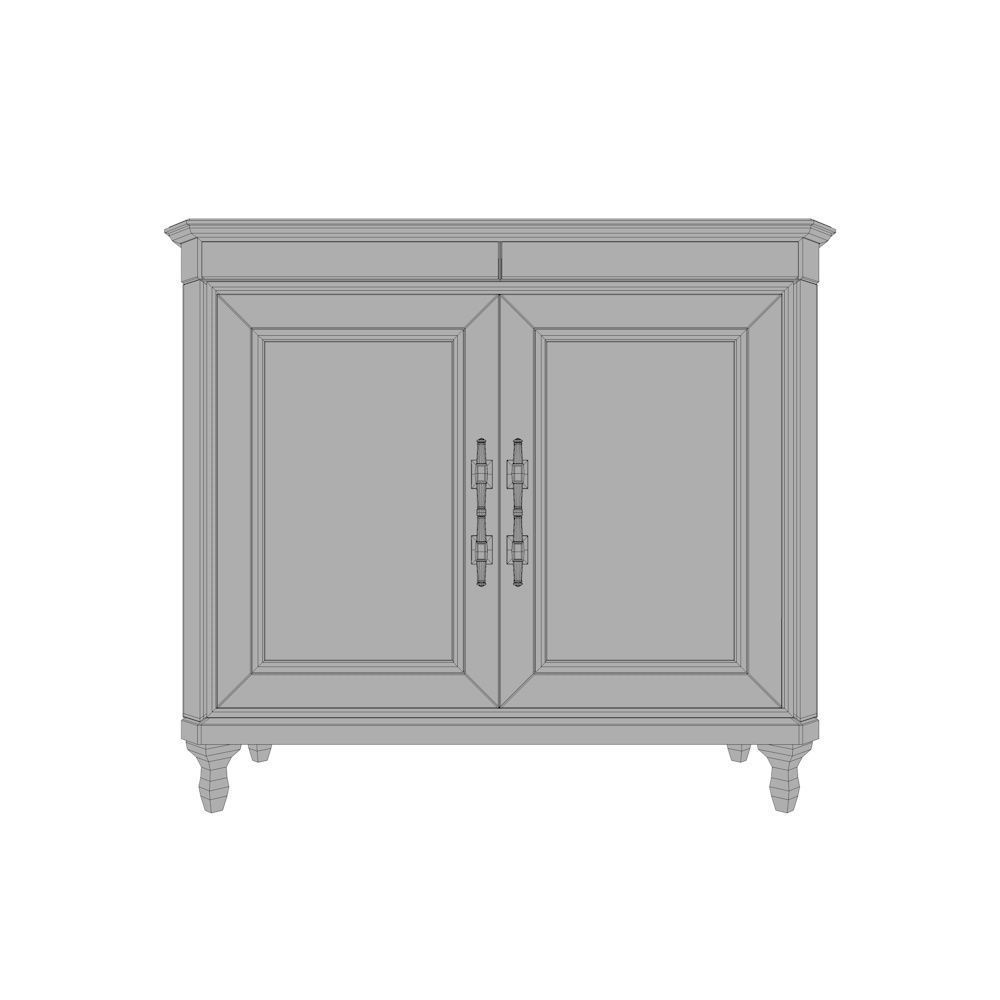 Floor Cupboard Low-poly 3D model_12