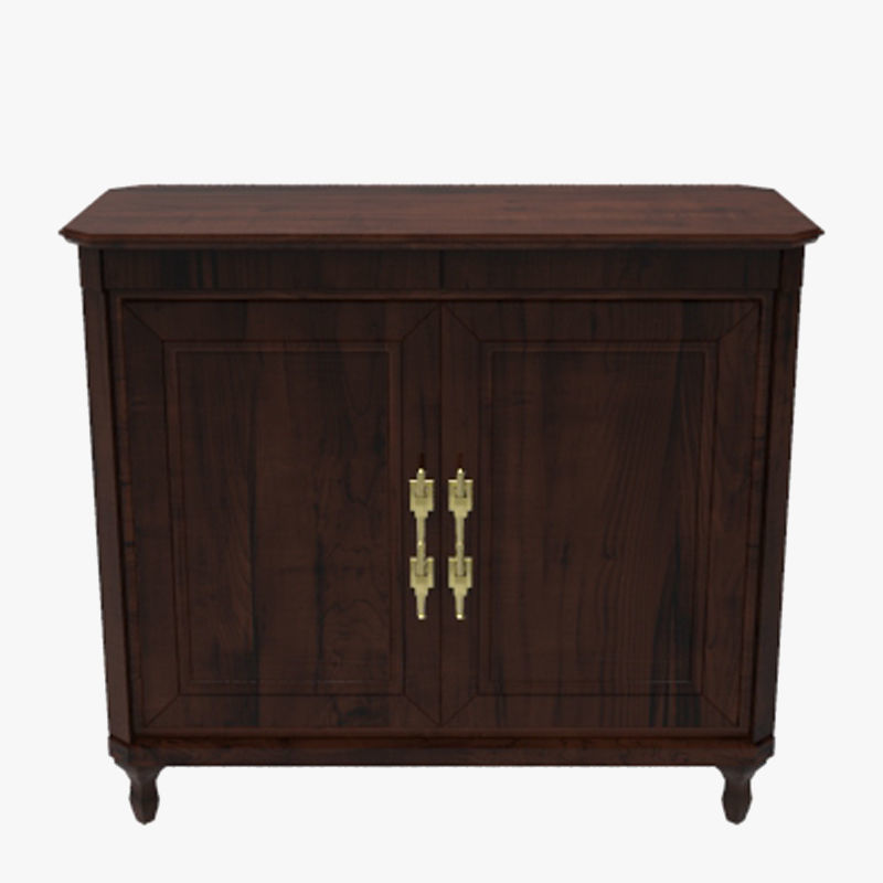 Floor Cupboard Low-poly 3D model_11