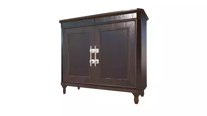 Floor Cupboard Low-poly 3D model