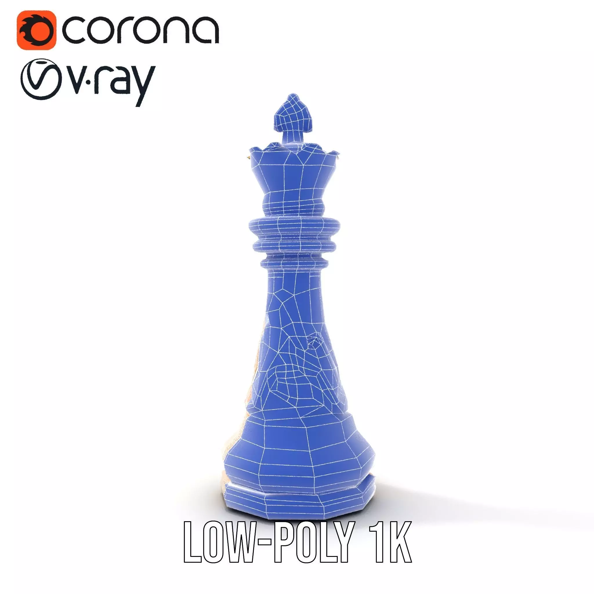 Ivory Chess King model pack Low-poly 3D model_27