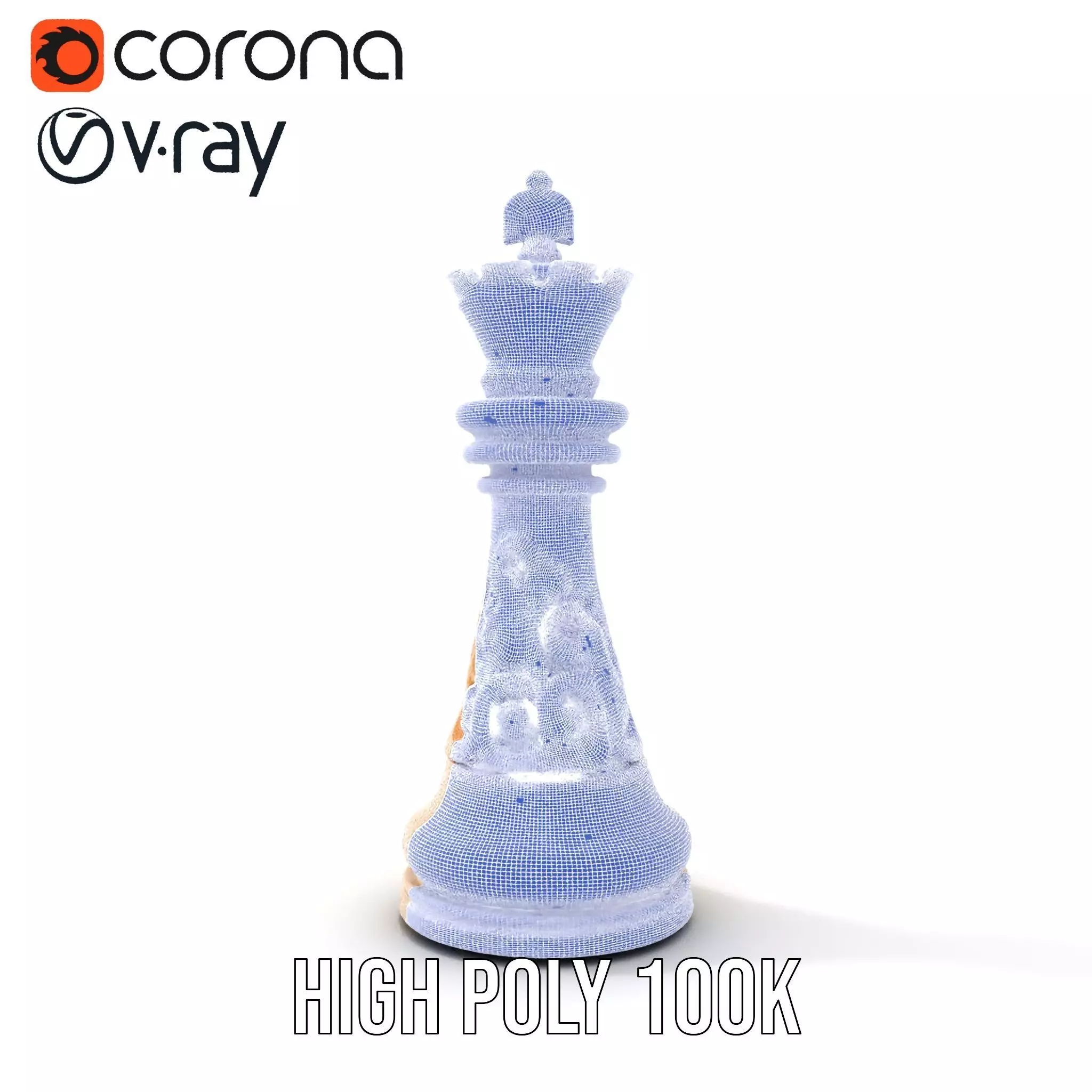 Ivory Chess King model pack Low-poly 3D model_33