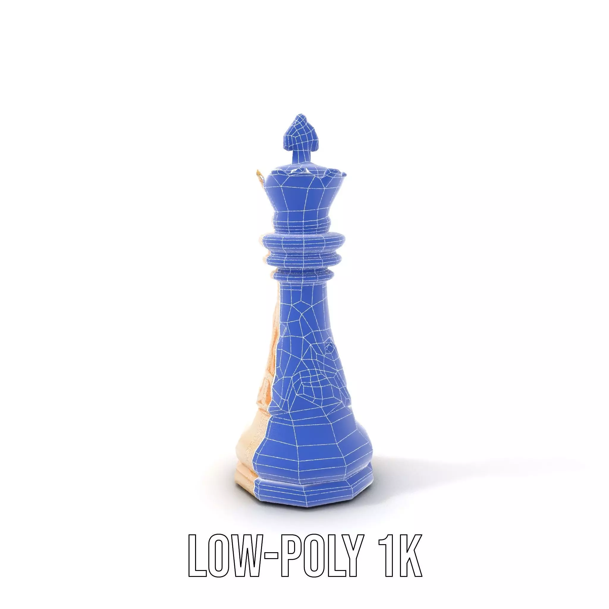 Ivory Chess King model pack Low-poly 3D model_9