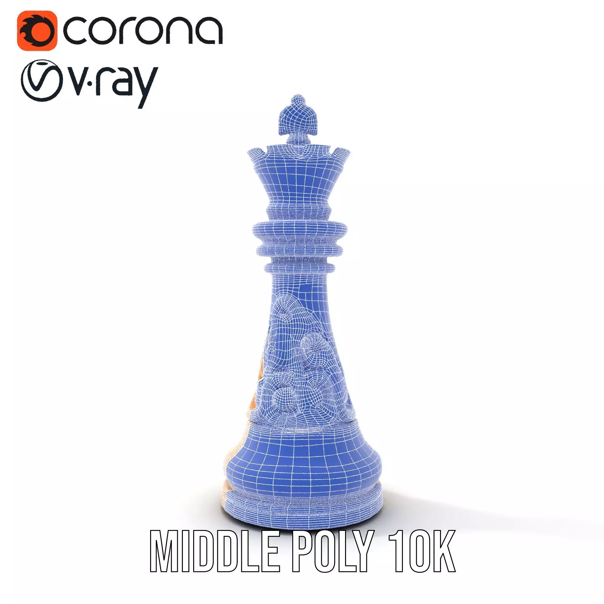 Ivory Chess King model pack Low-poly 3D model_26
