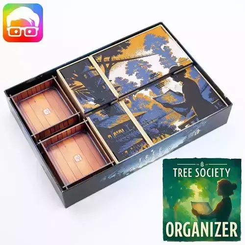 Tree Society board game organizer by ammedia3d