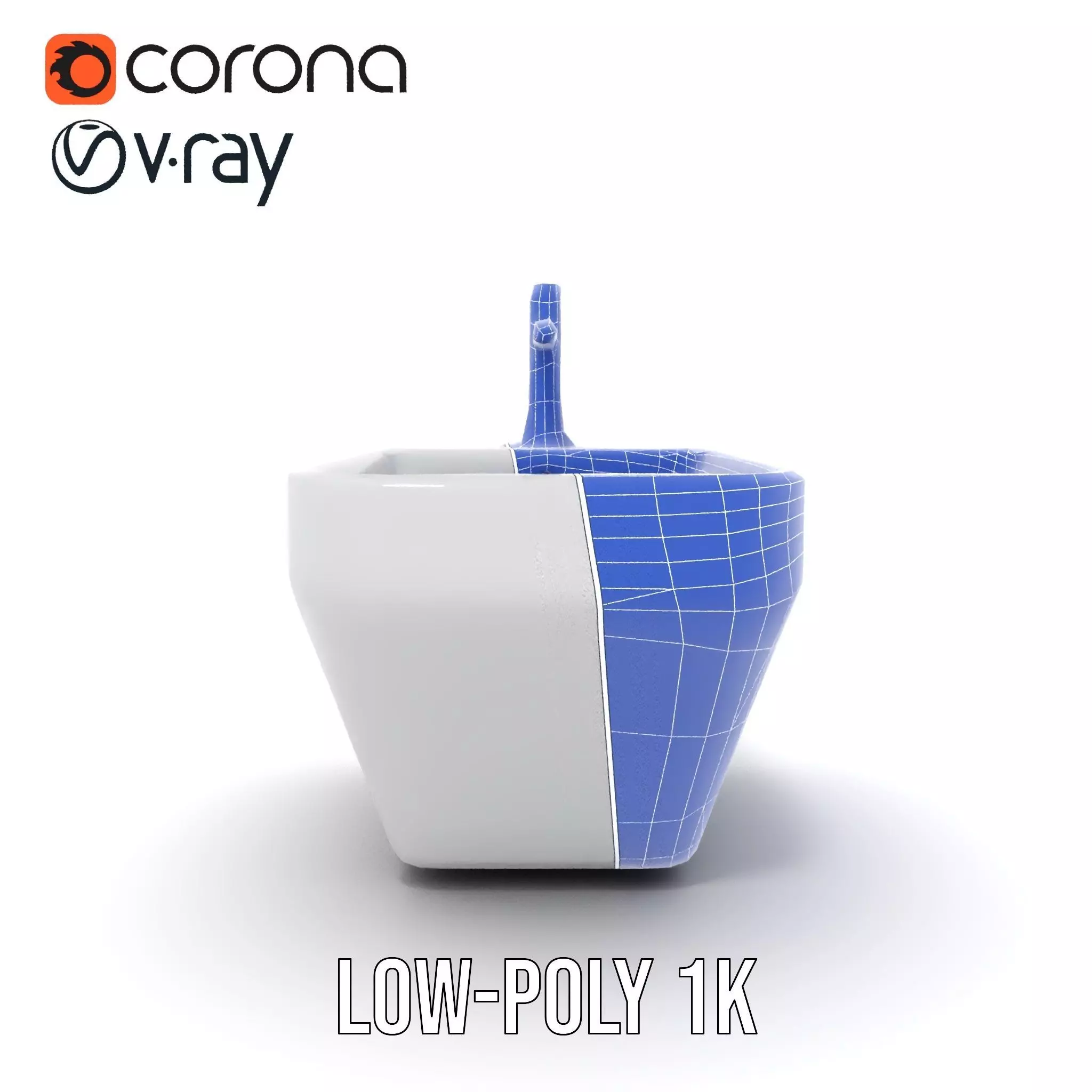 Elegant White Sink model pack Low-poly 3D model_30