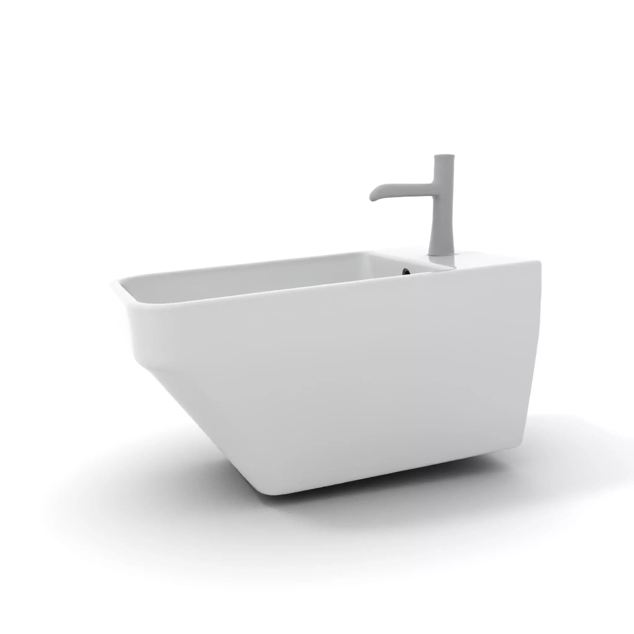 Elegant White Sink model pack Low-poly 3D model_15