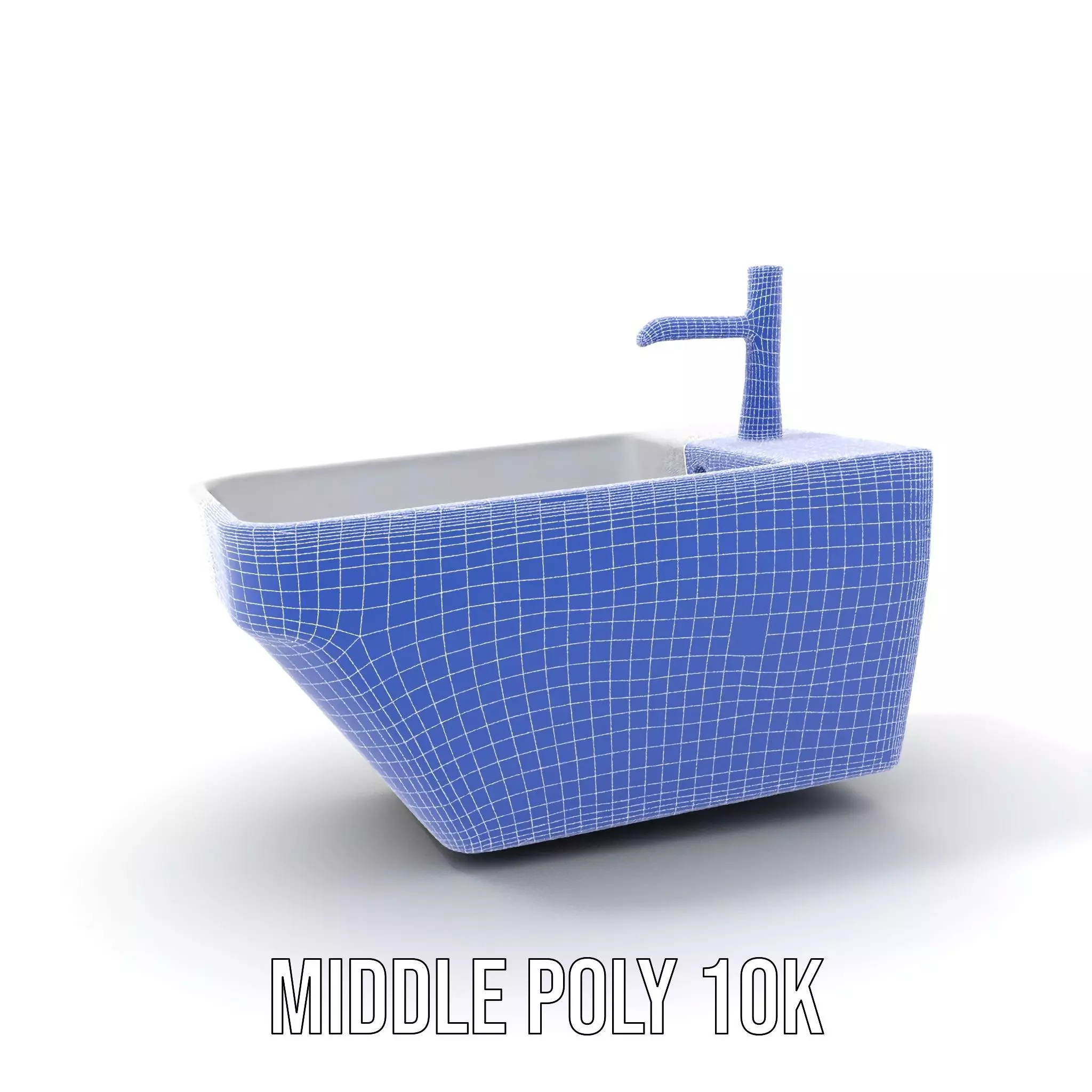 Elegant White Sink model pack Low-poly 3D model_23