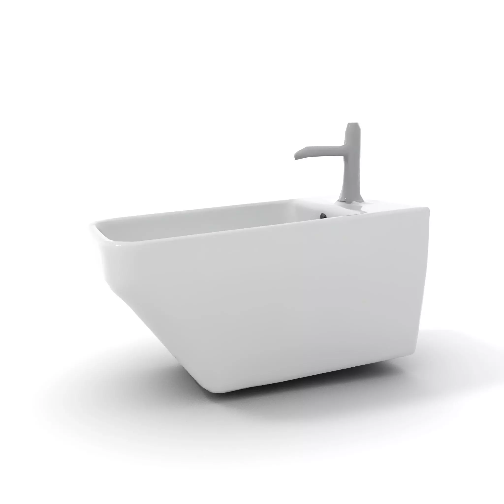 Elegant White Sink model pack Low-poly 3D model_21