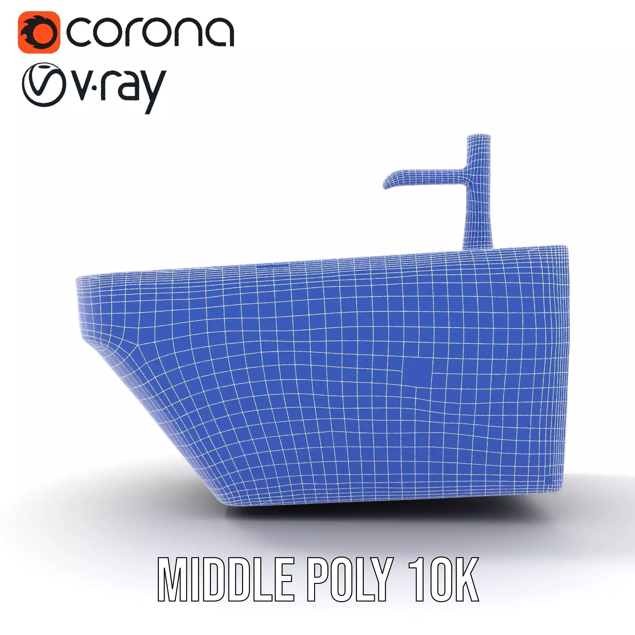 Elegant White Sink model pack Low-poly 3D model_26