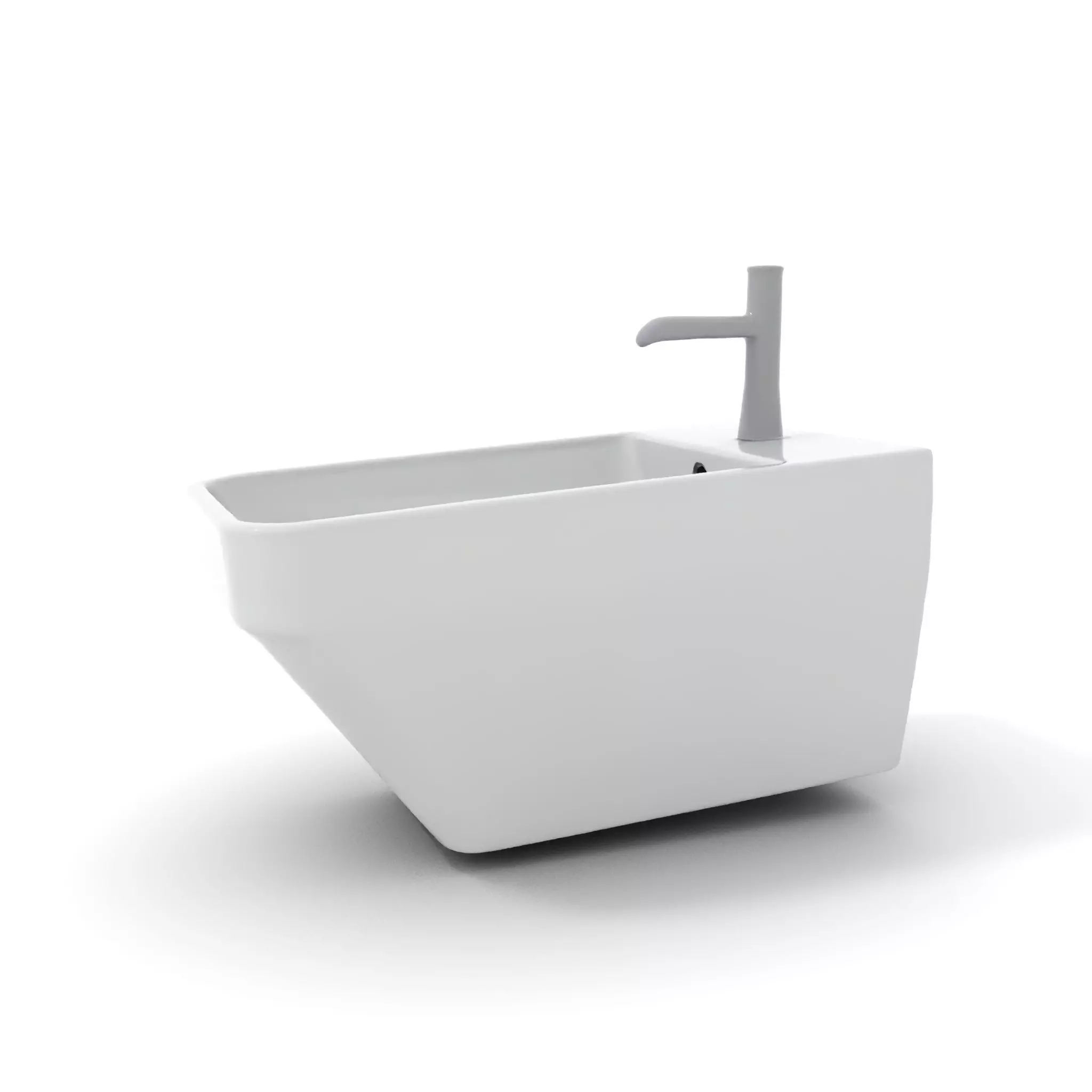 Elegant White Sink model pack Low-poly 3D model_0