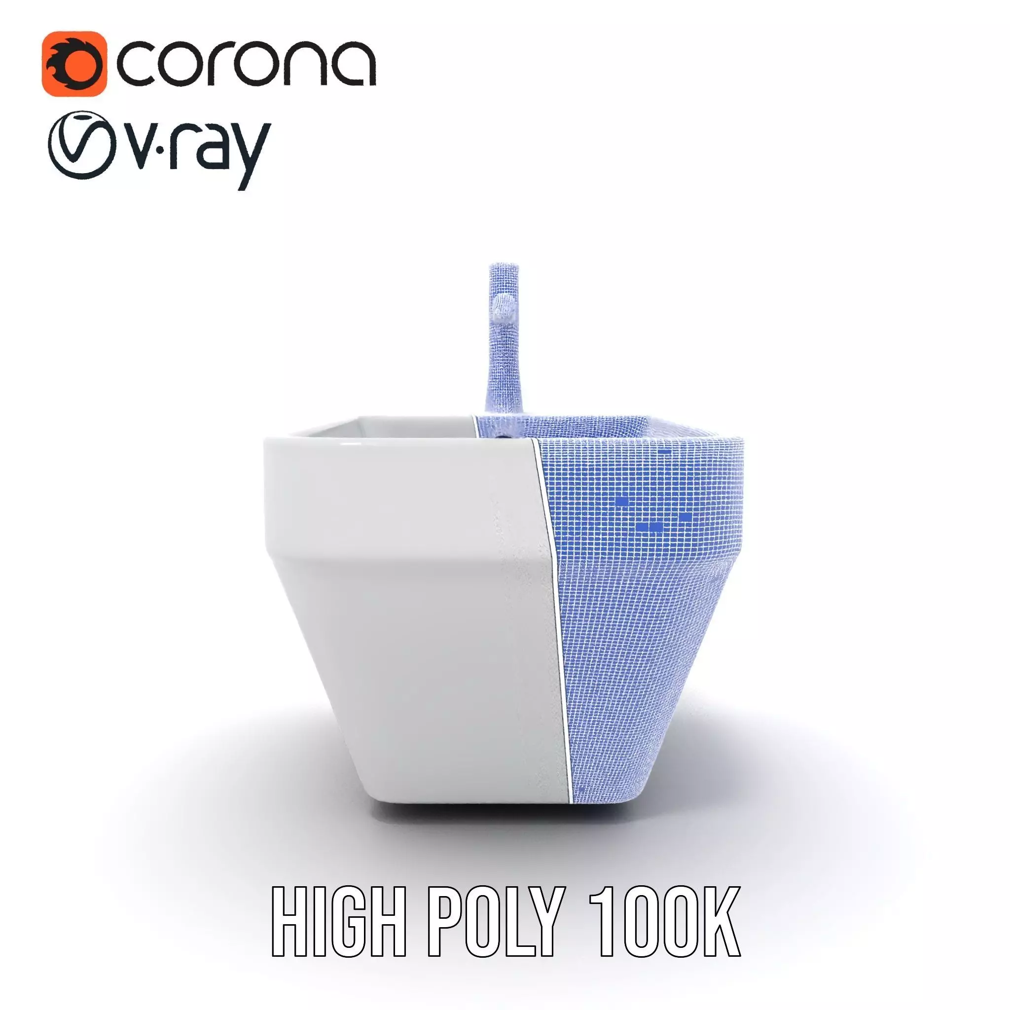 Elegant White Sink model pack Low-poly 3D model_33