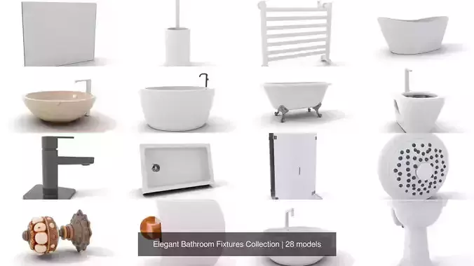 Elegant Bathroom Fixtures Collection 