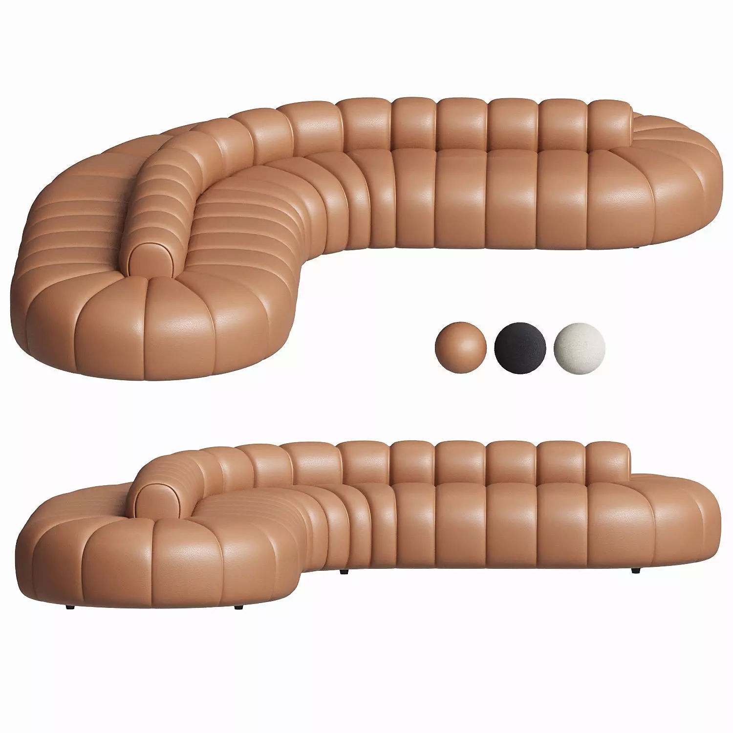 Alison Silhouette Sofa Eitchholtz 3D model_1