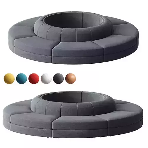 Maura Modular Convex Circle Sectional