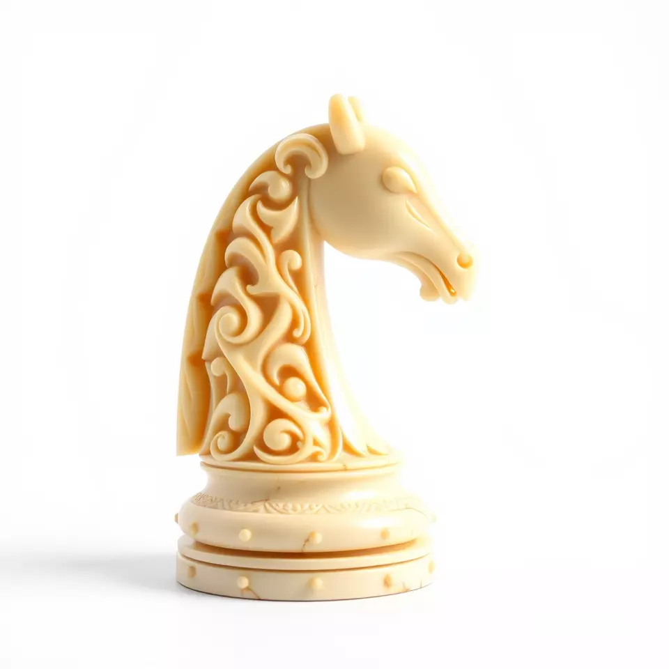 Elegant Ivory Knight model pack Low-poly 3D model_2