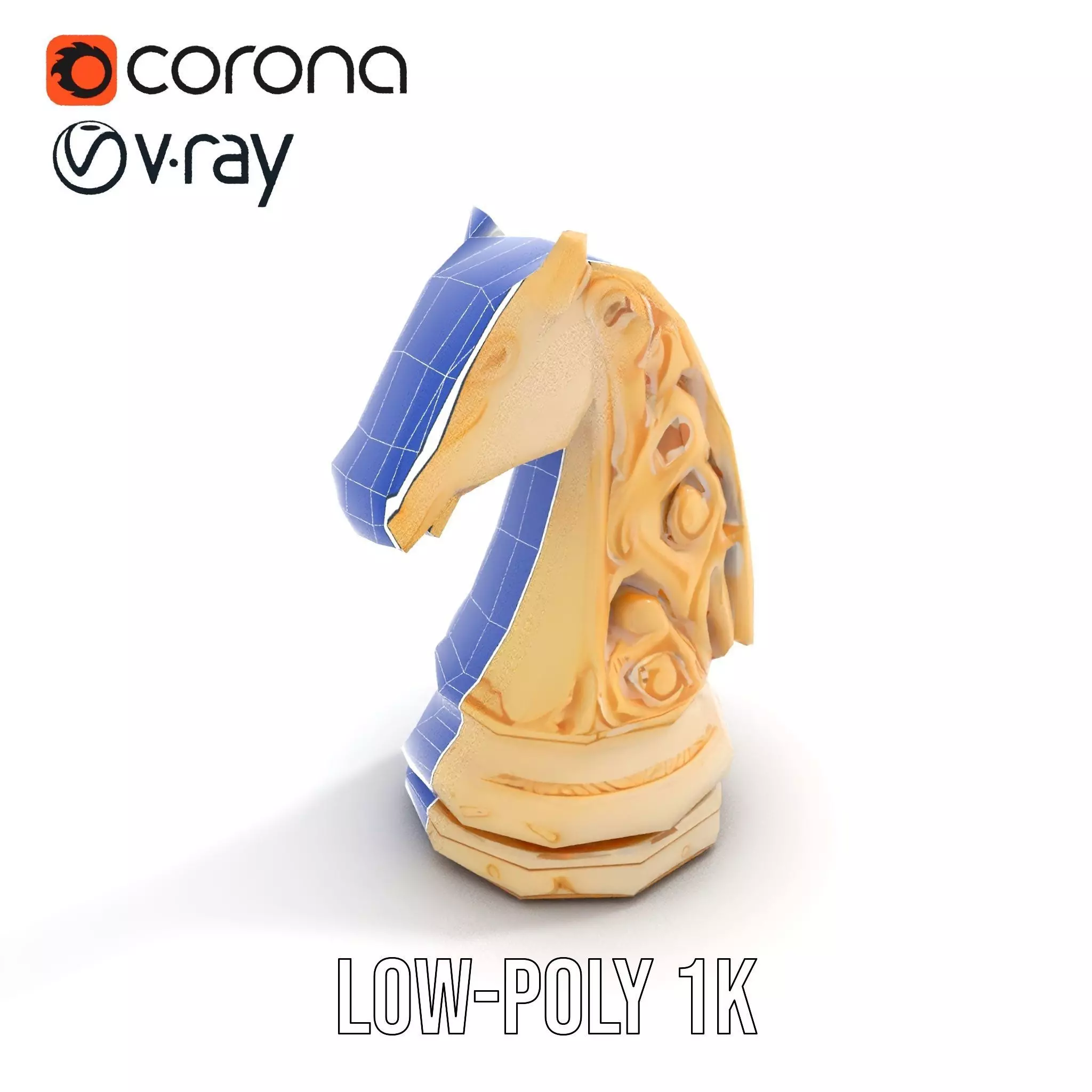 Elegant Ivory Knight model pack Low-poly 3D model_25