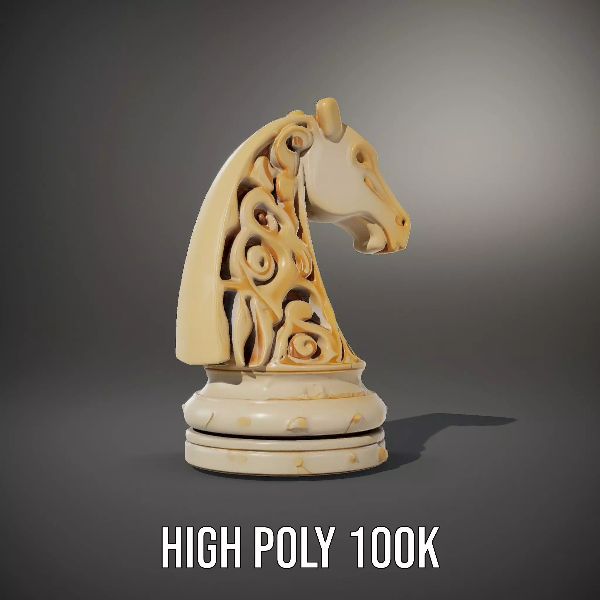 Elegant Ivory Knight model pack Low-poly 3D model_10