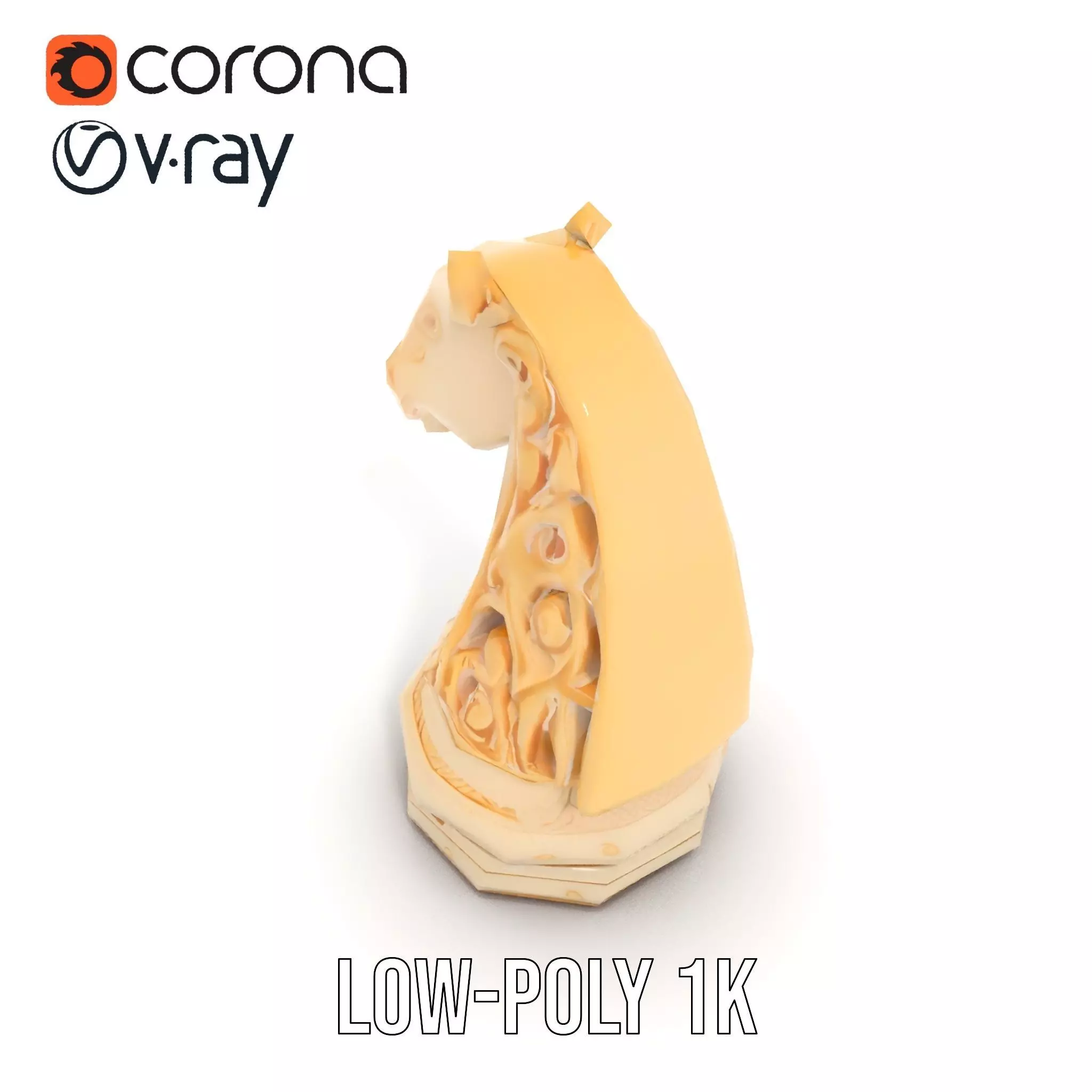 Elegant Ivory Knight model pack Low-poly 3D model_22