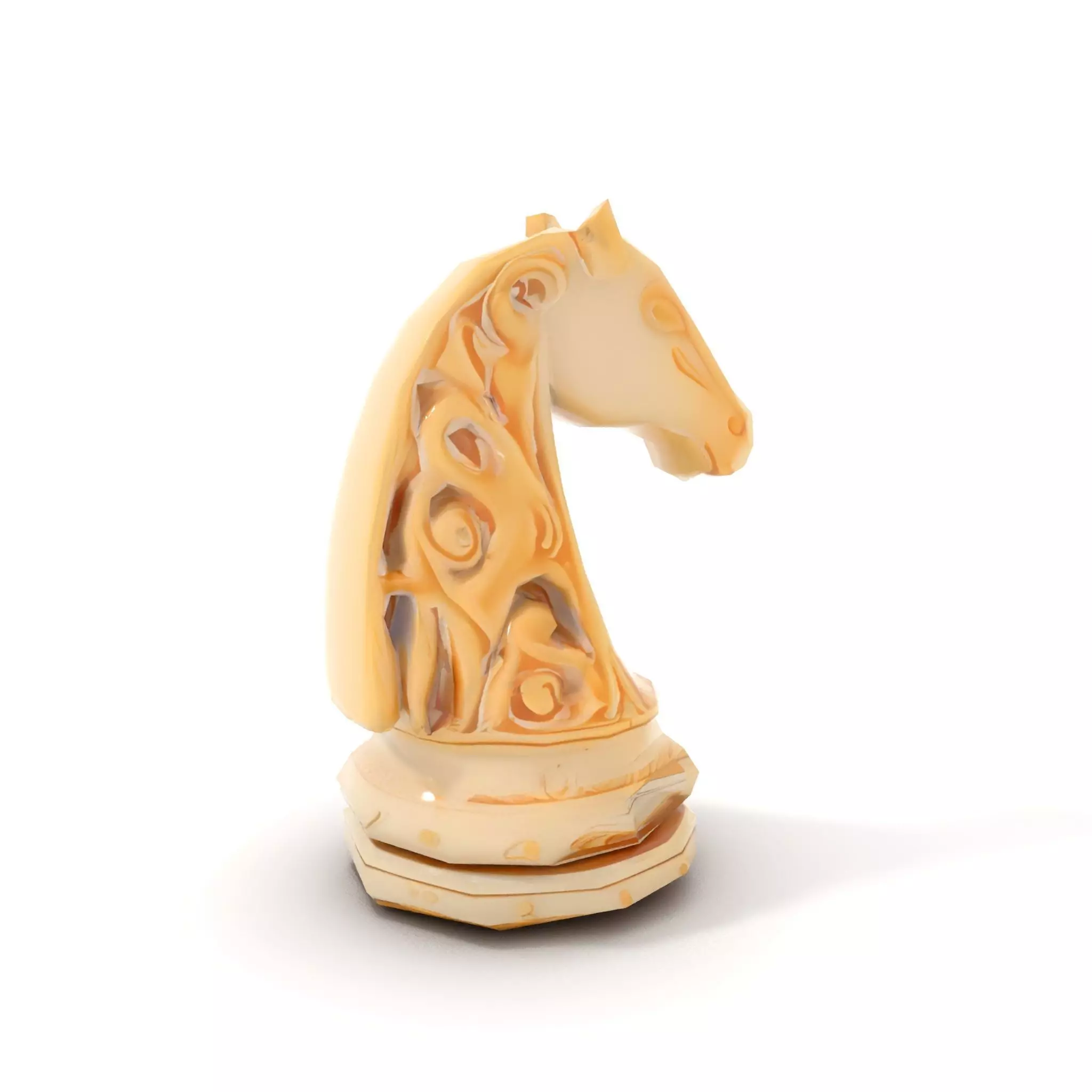 Elegant Ivory Knight model pack Low-poly 3D model_7