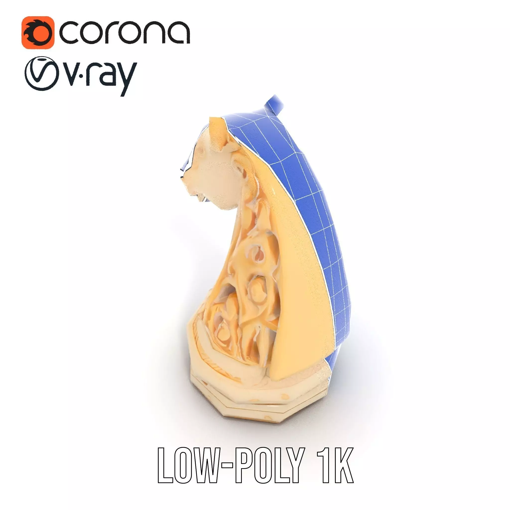 Elegant Ivory Knight model pack Low-poly 3D model_28