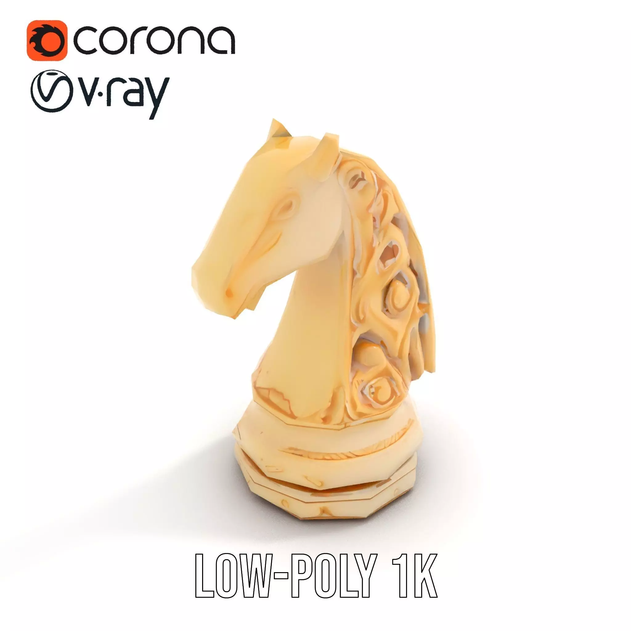 Elegant Ivory Knight model pack Low-poly 3D model_14