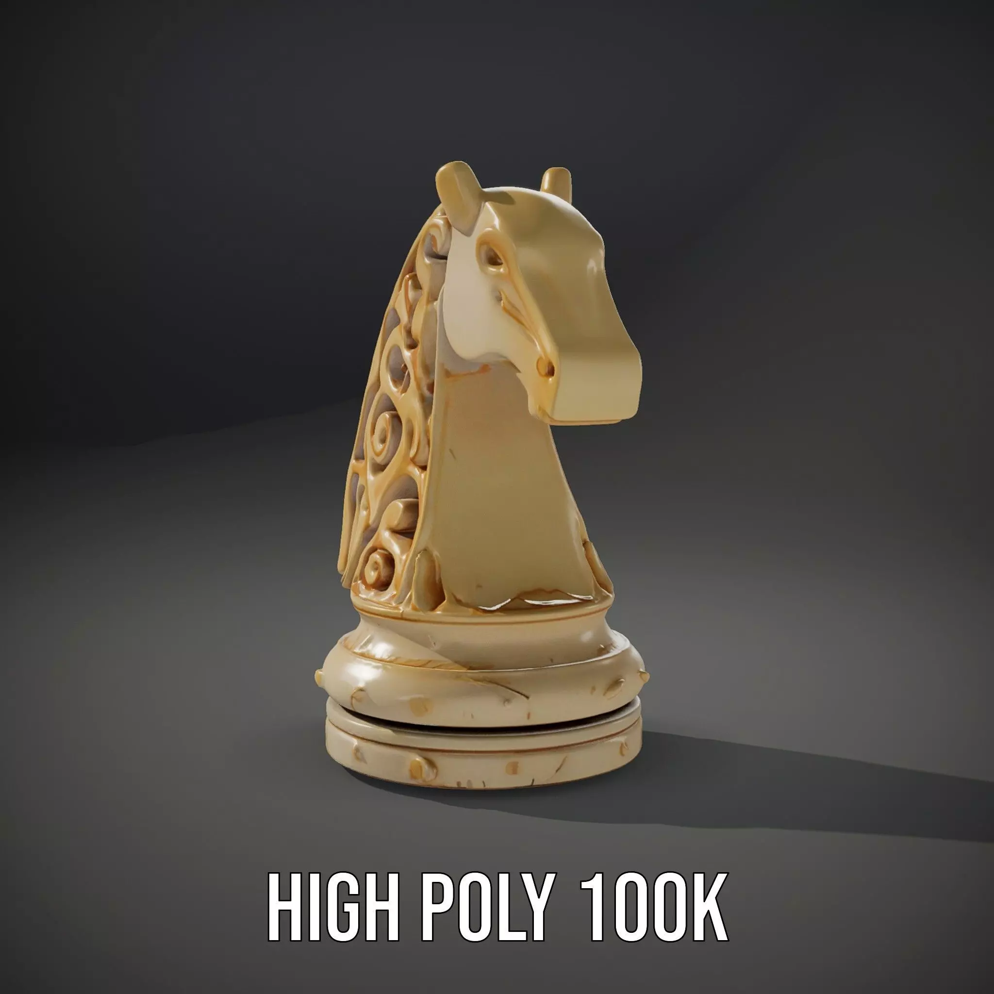 Elegant Ivory Knight model pack Low-poly 3D model_8