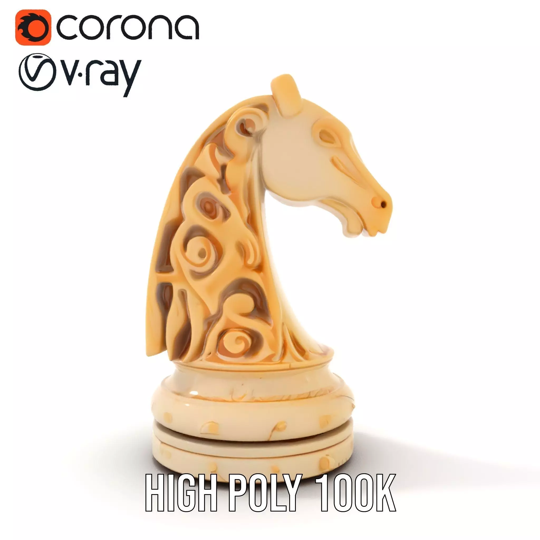 Elegant Ivory Knight model pack Low-poly 3D model_23