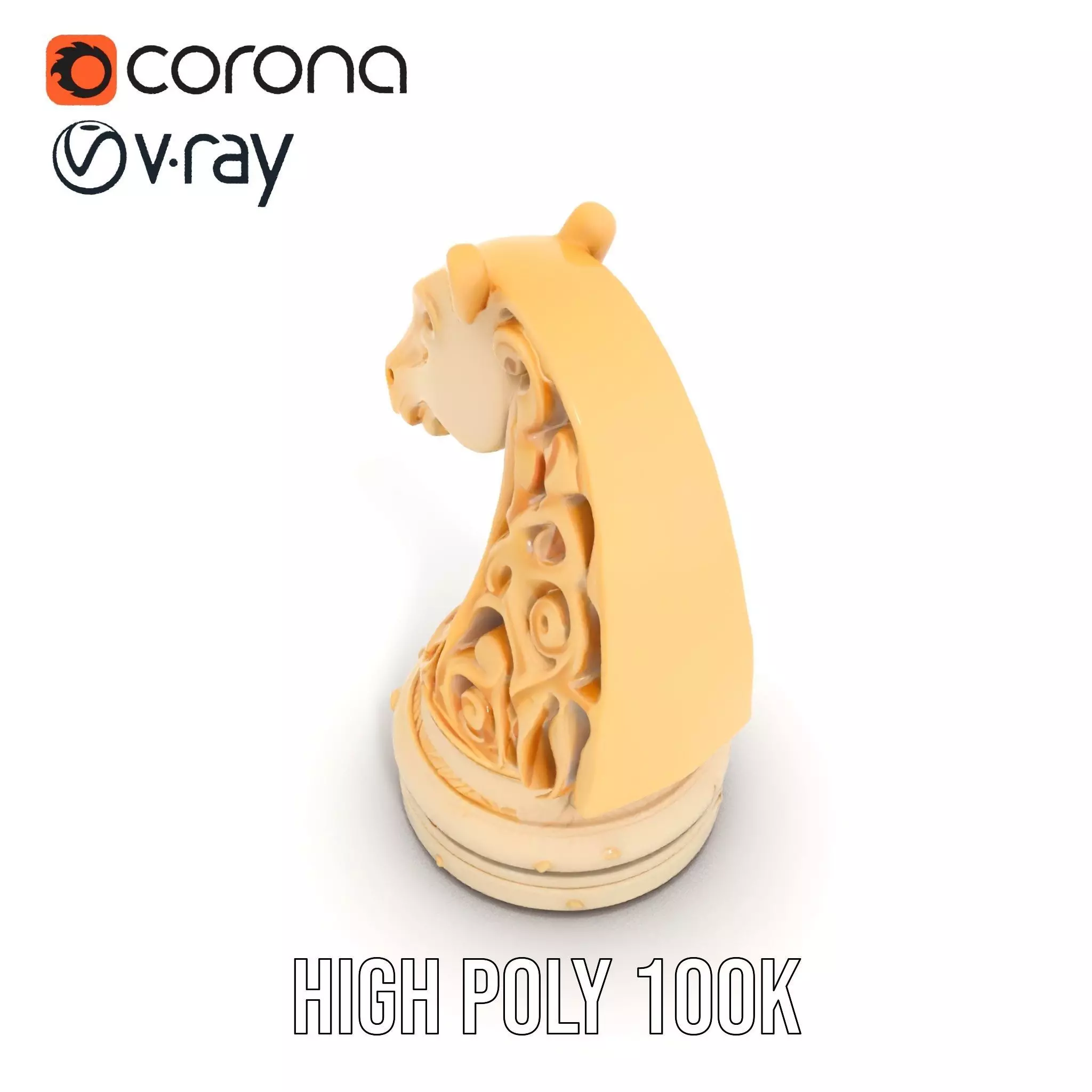 Elegant Ivory Knight model pack Low-poly 3D model_15