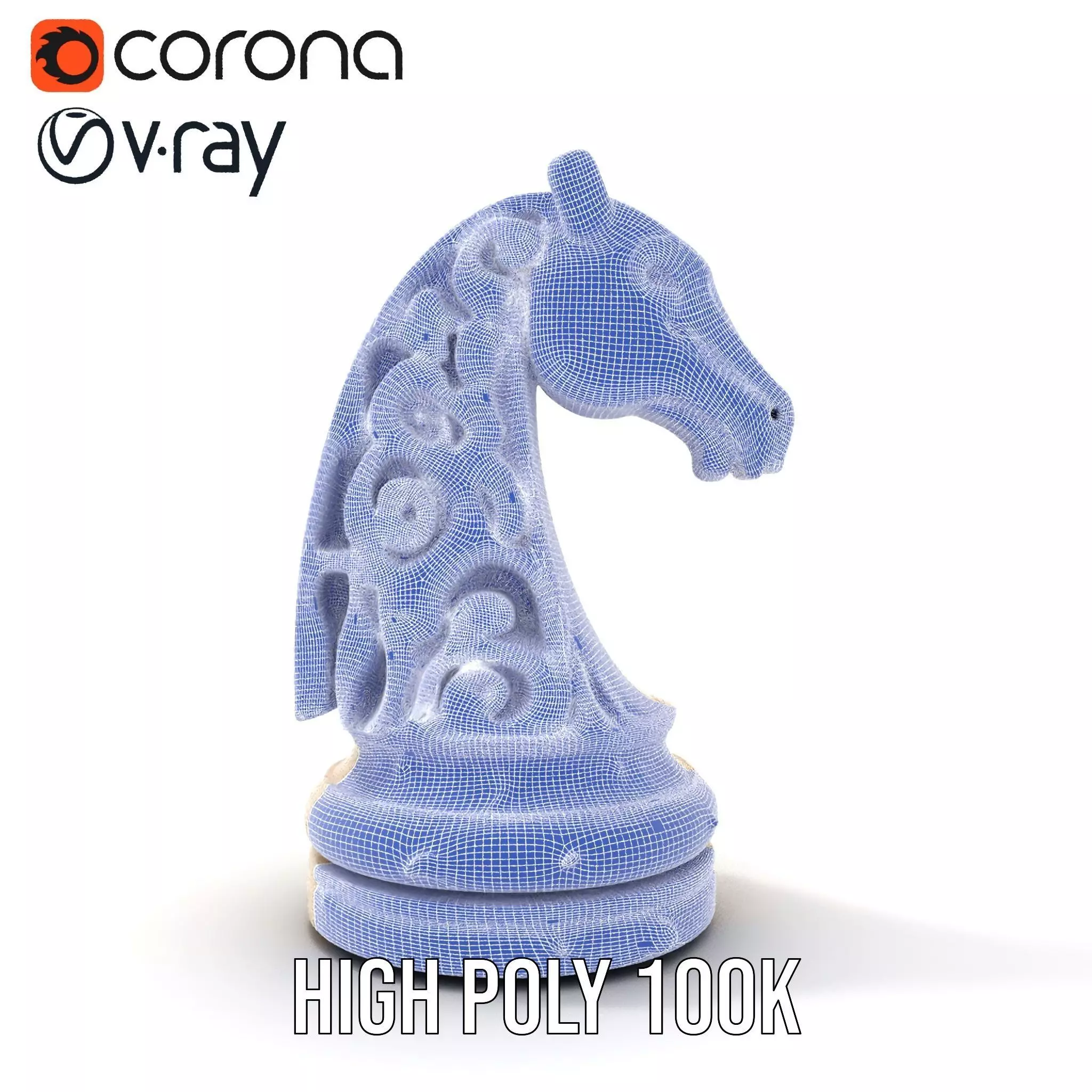 Elegant Ivory Knight model pack Low-poly 3D model_33