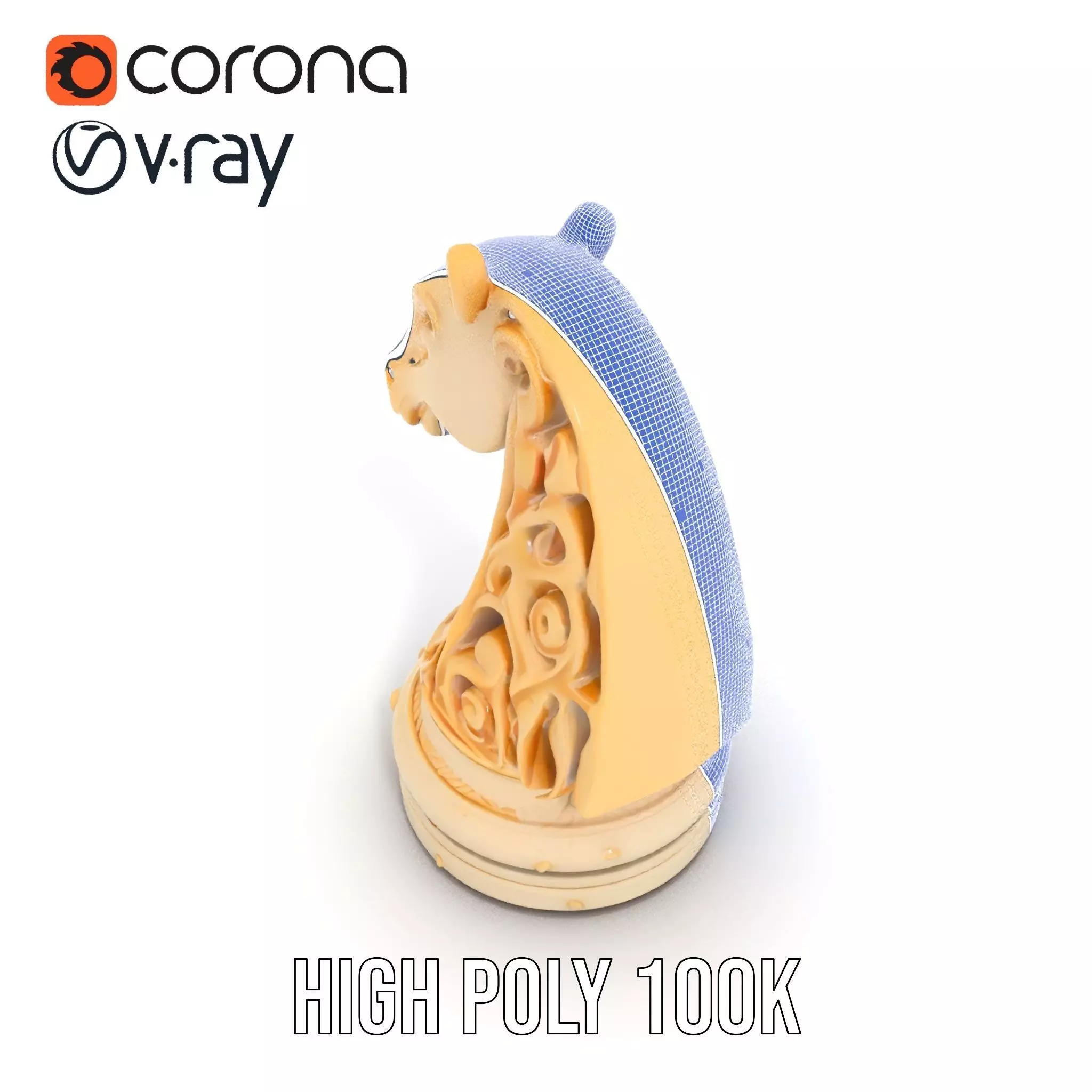 Elegant Ivory Knight model pack Low-poly 3D model_32