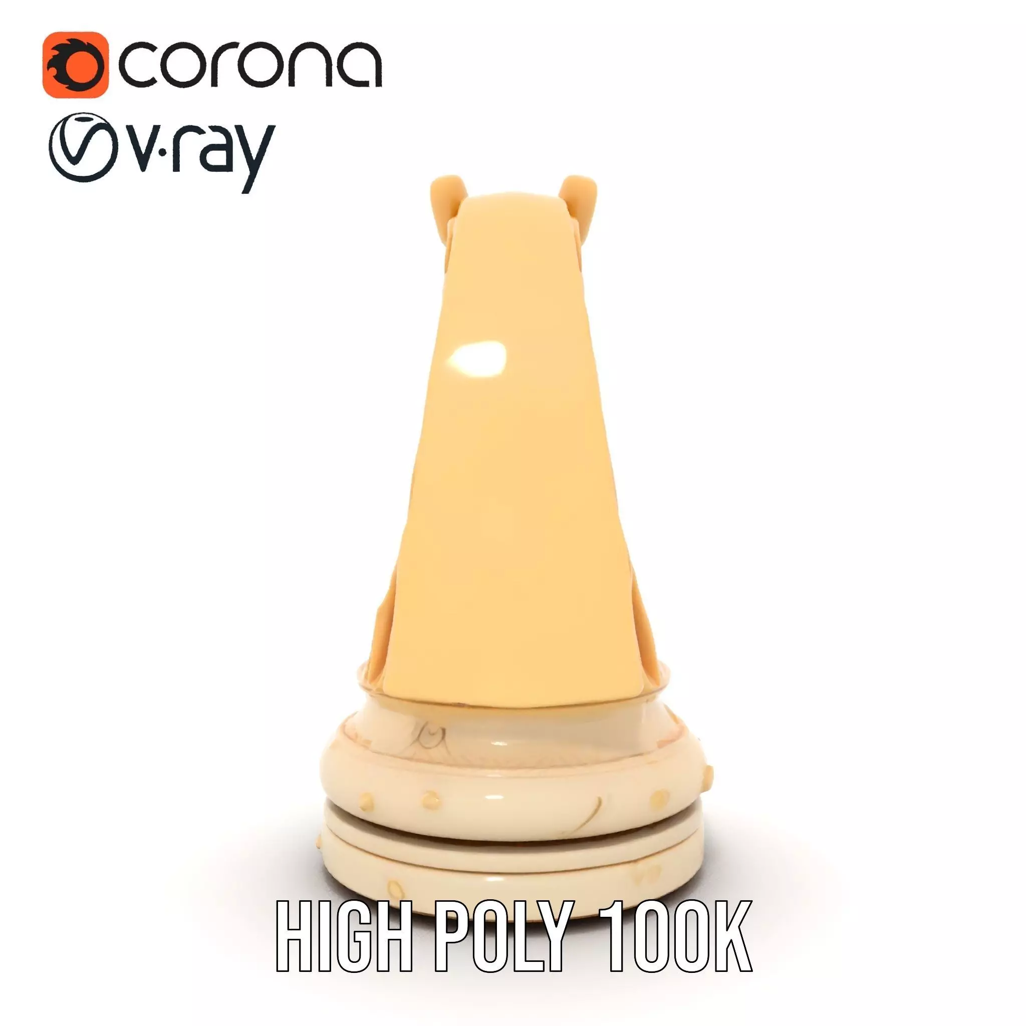 Elegant Ivory Knight model pack Low-poly 3D model_18