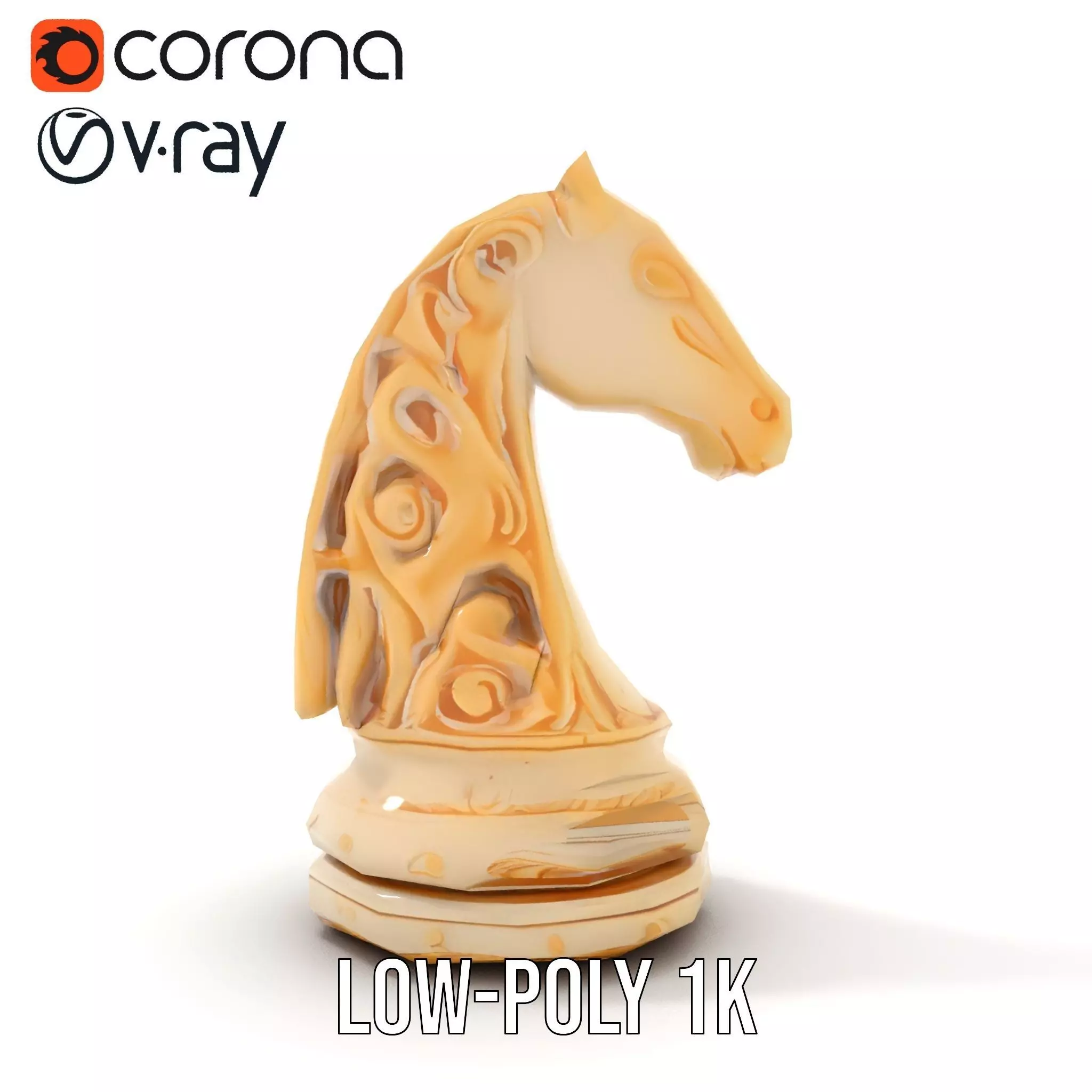 Elegant Ivory Knight model pack Low-poly 3D model_20