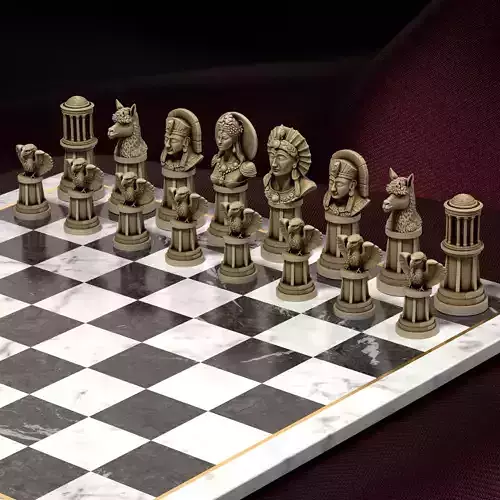 Inca Mythology Chess Set Inti Mama Quilla Viracocha