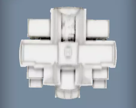 3d Model of Ornate two-story mansion 3D print model_10